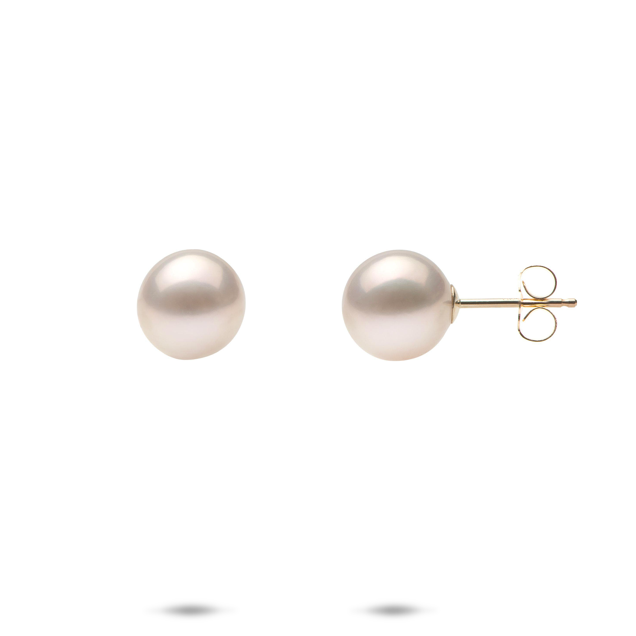 Freshwater Pearl Earrings in Gold - 8-9mm