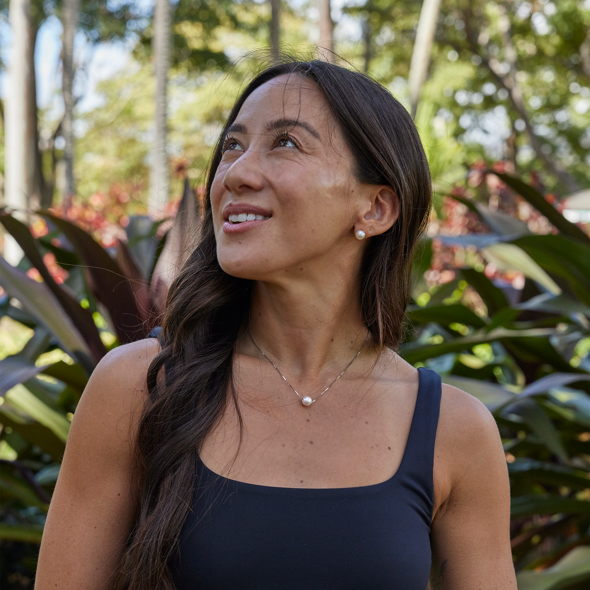 Akoya Pearl Earrings in Rose Gold - 8mm