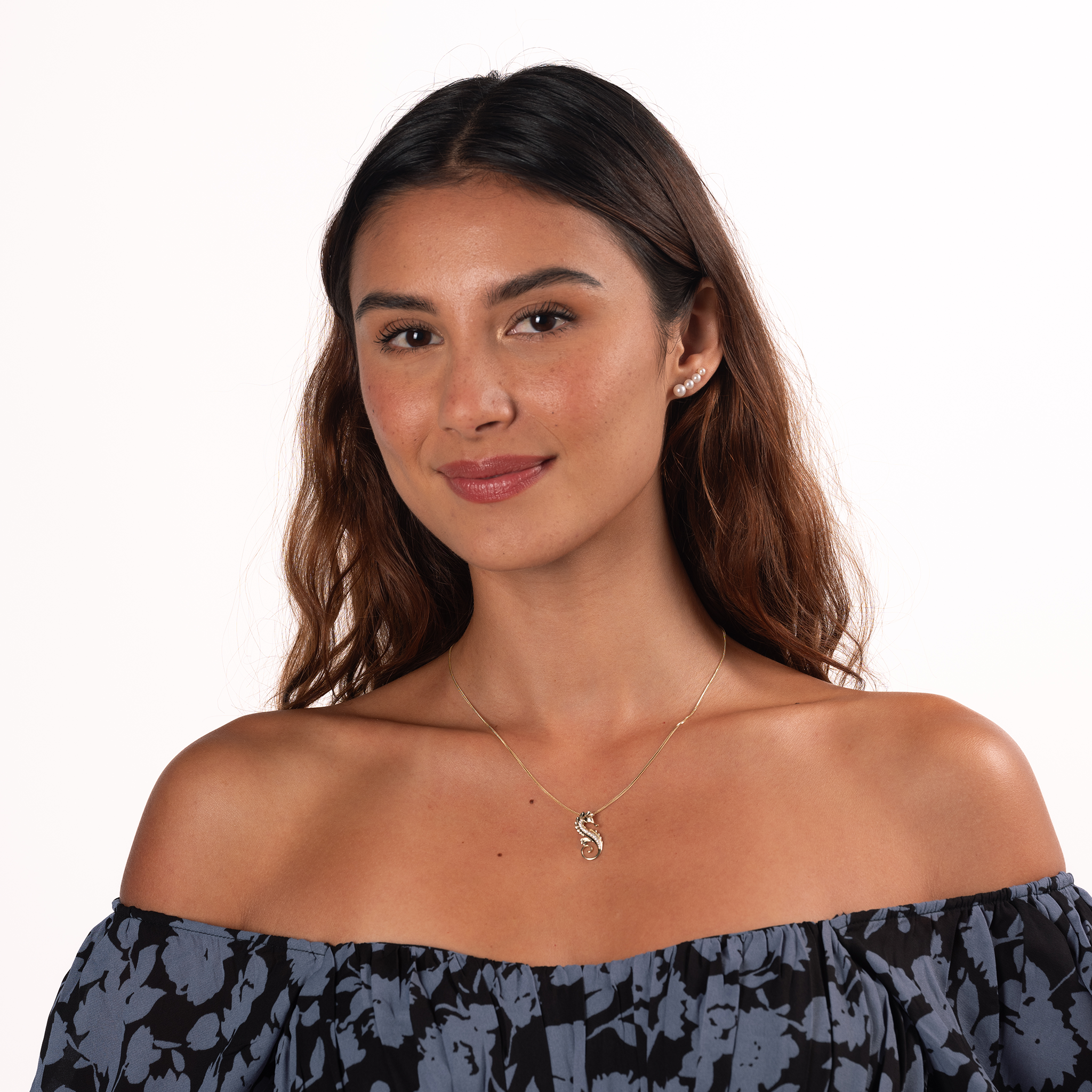 Akoya & Freshwater White Pearl Earrings in Gold - 3.5-6mm