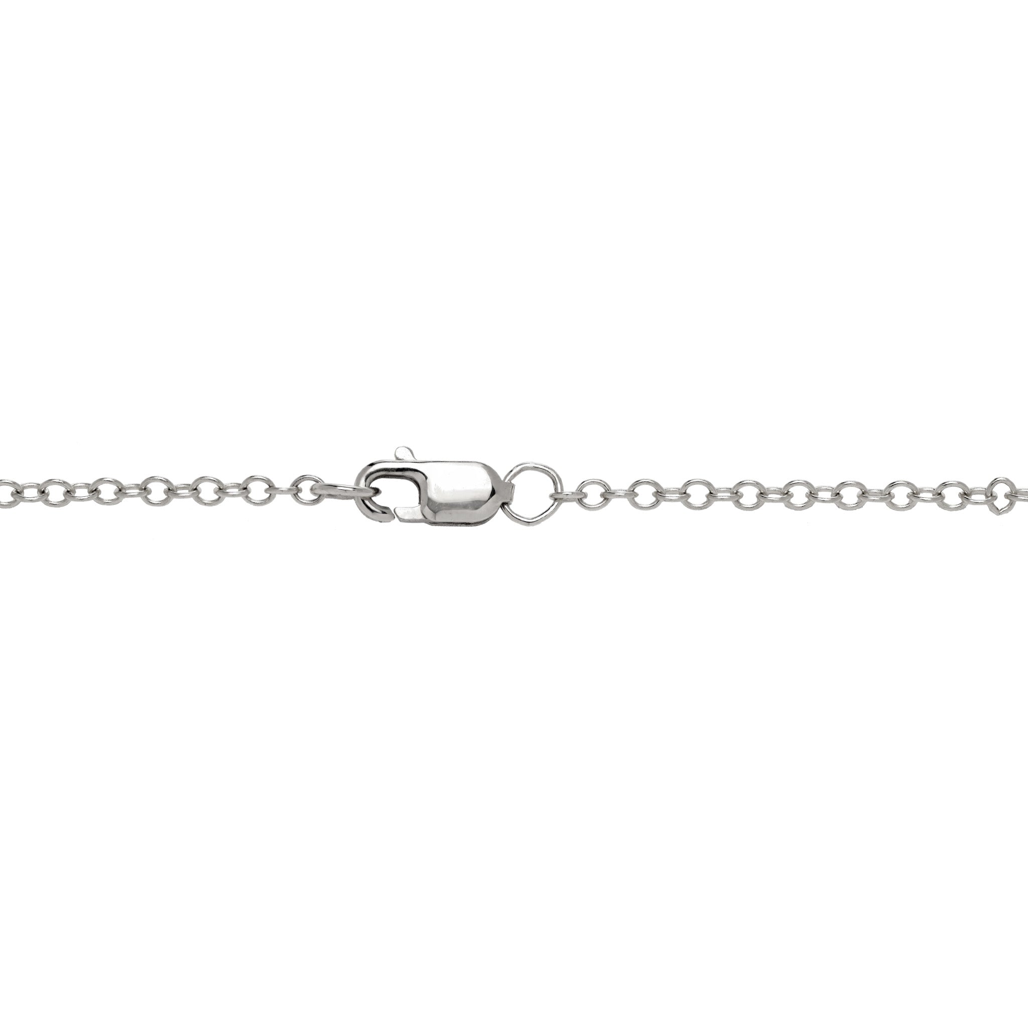 16-18" Adjustable Hidden Hawaiʻi Maile Lab Grown Diamond Necklace in White Gold