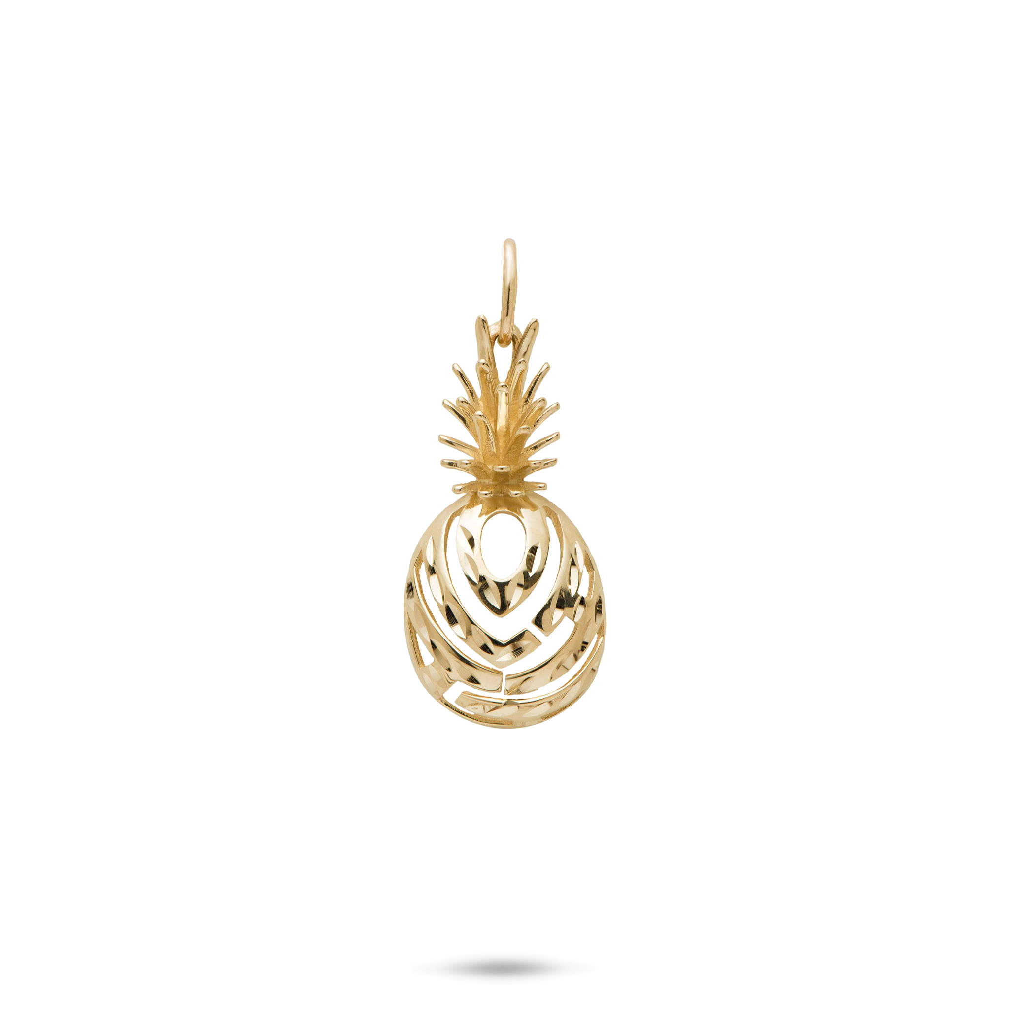 Aloha Pineapple Pendant in Gold