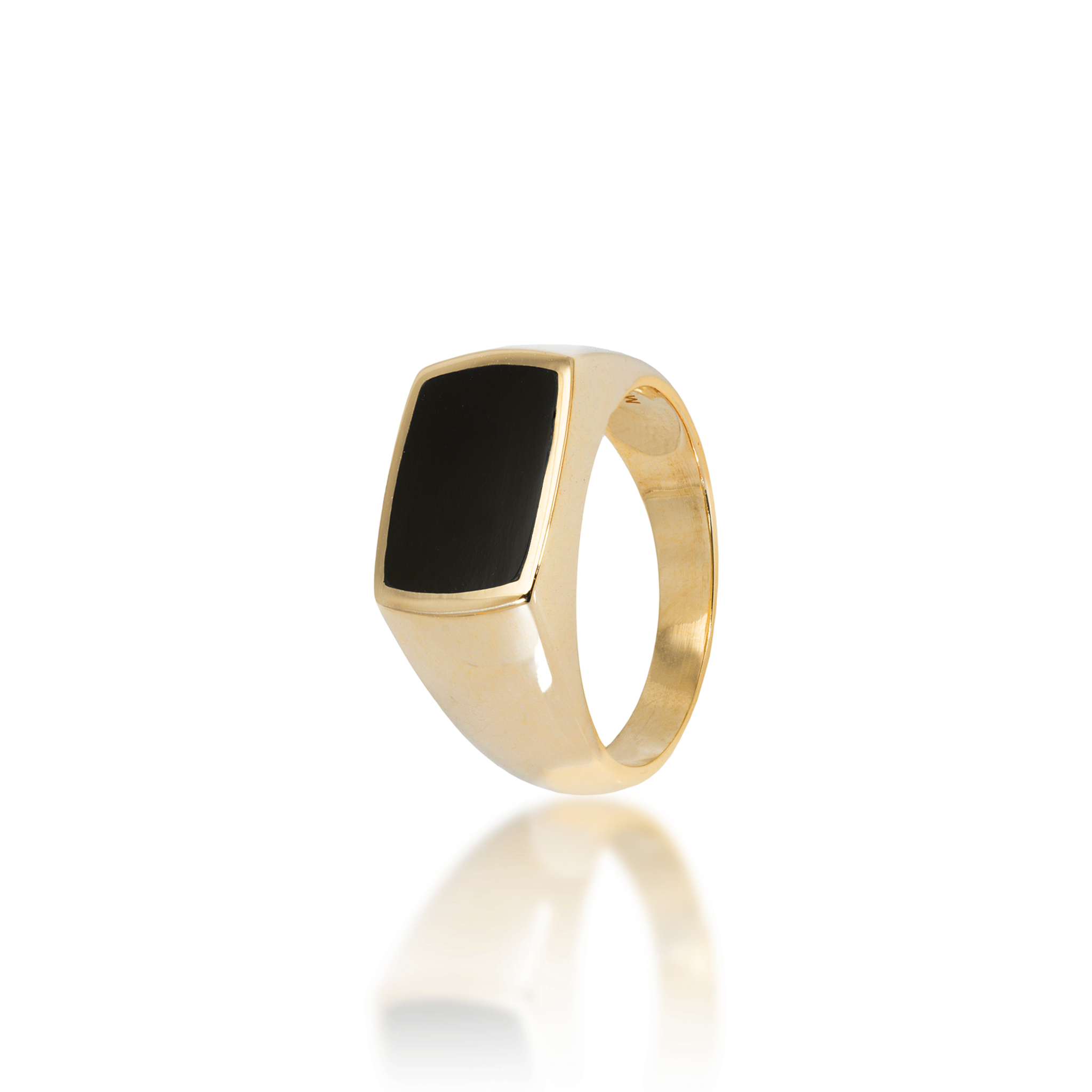 Black Coral Ring in Gold - 12.5mm
