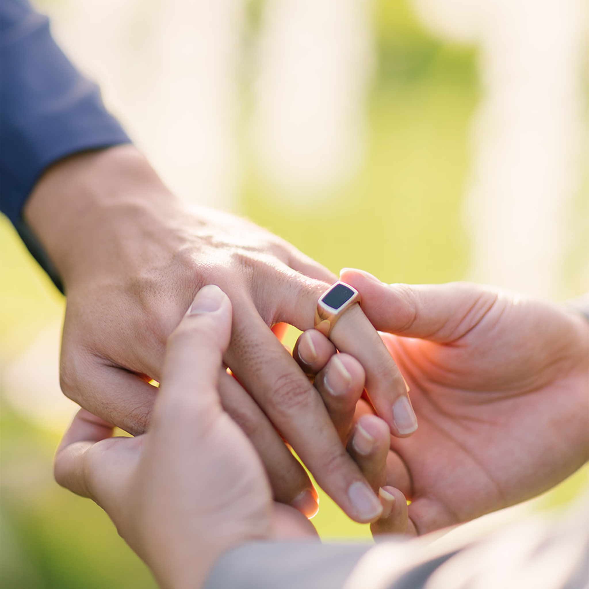 Black Coral Ring in Gold - 12.5mm