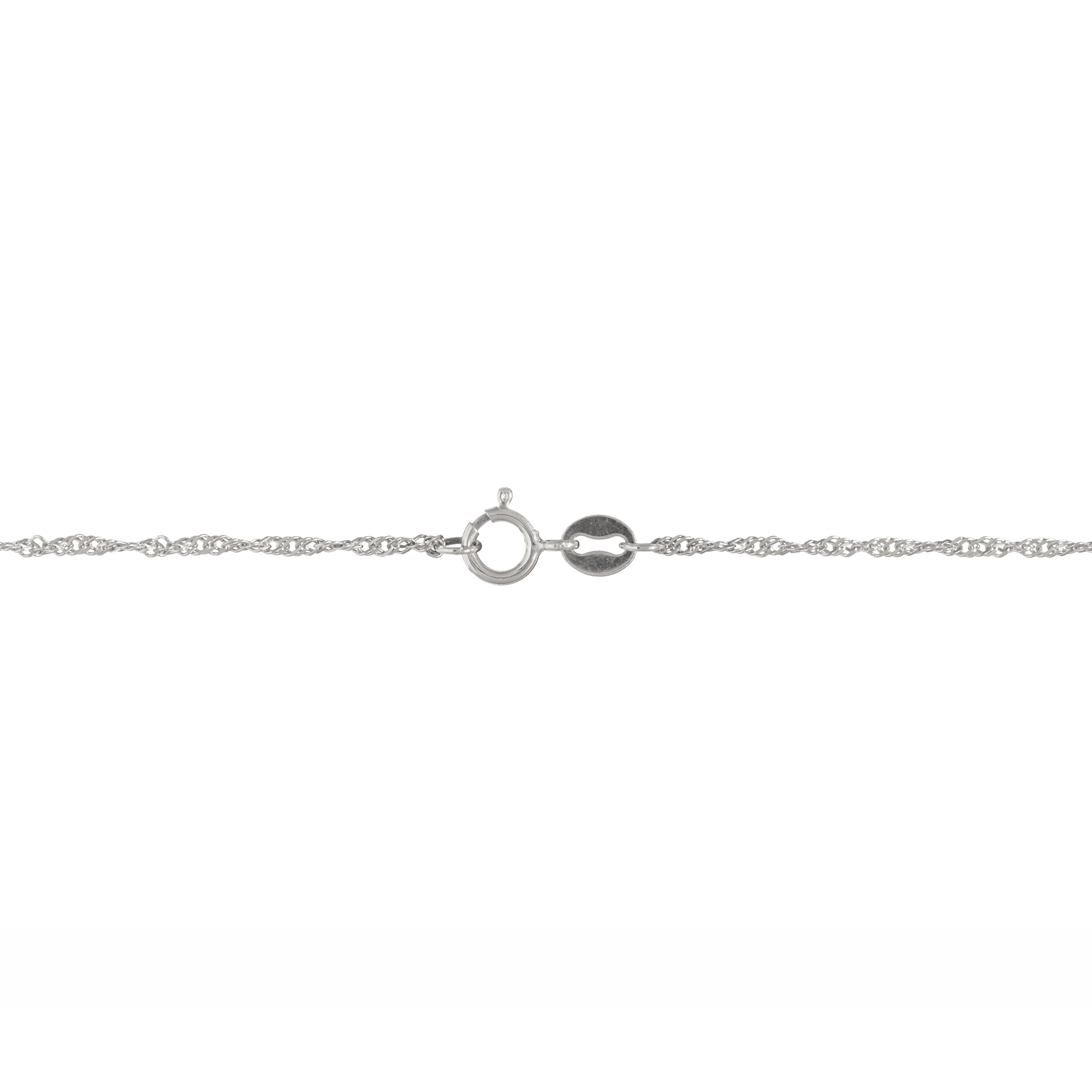 1.0mm Singapore Chain in White Gold