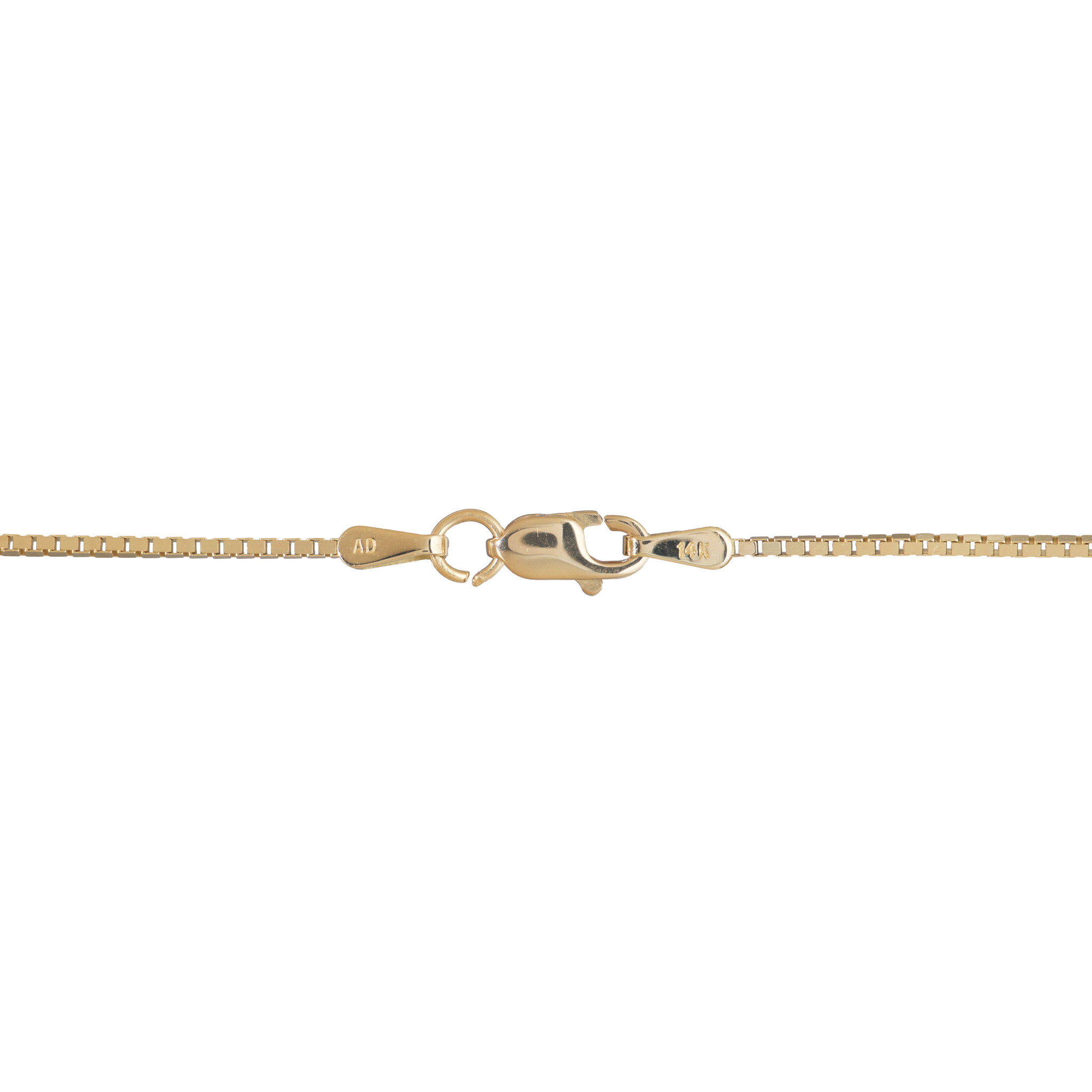 18" 1.0mm Box Chain in Gold