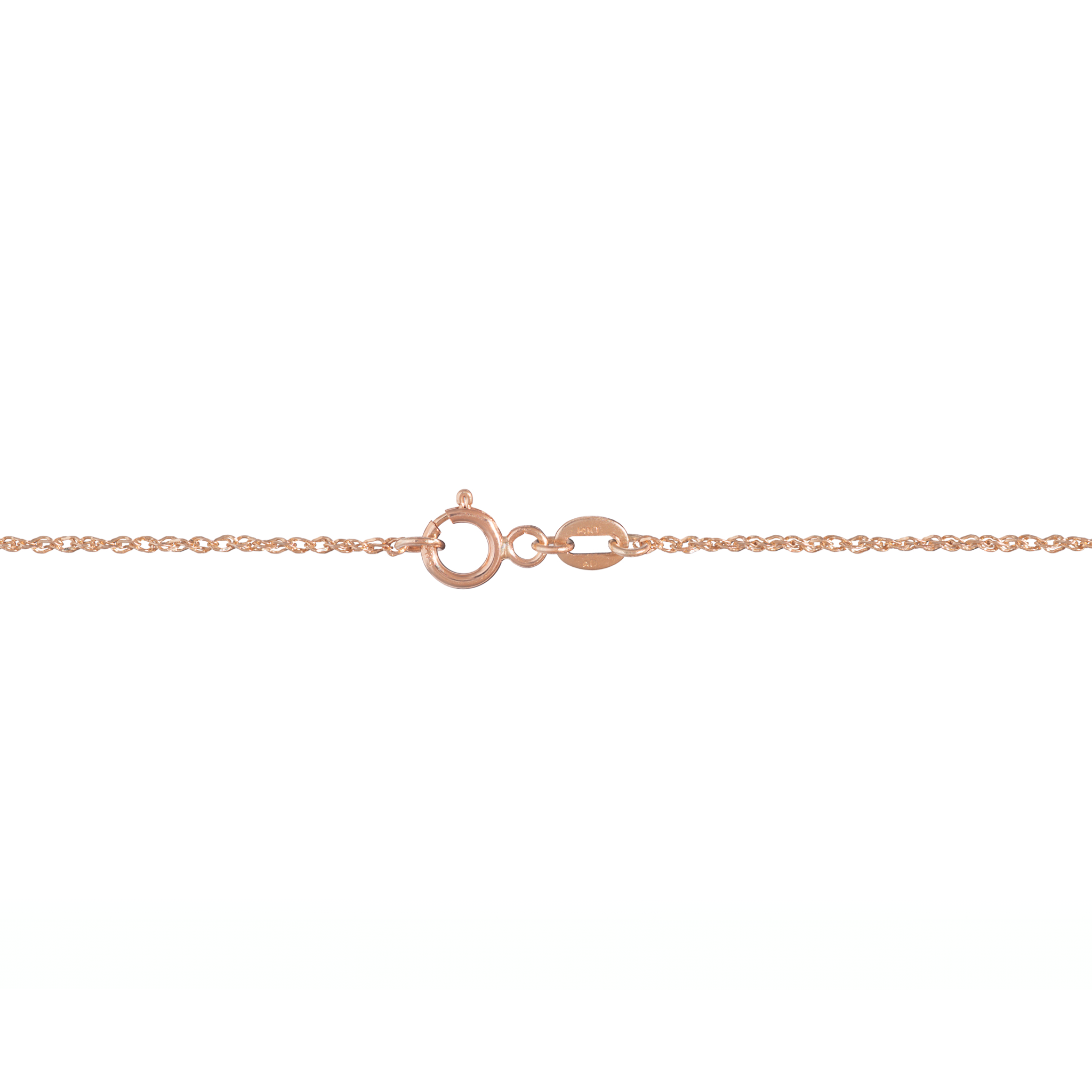 0.8mm Baby Rope Chain in Rose Gold