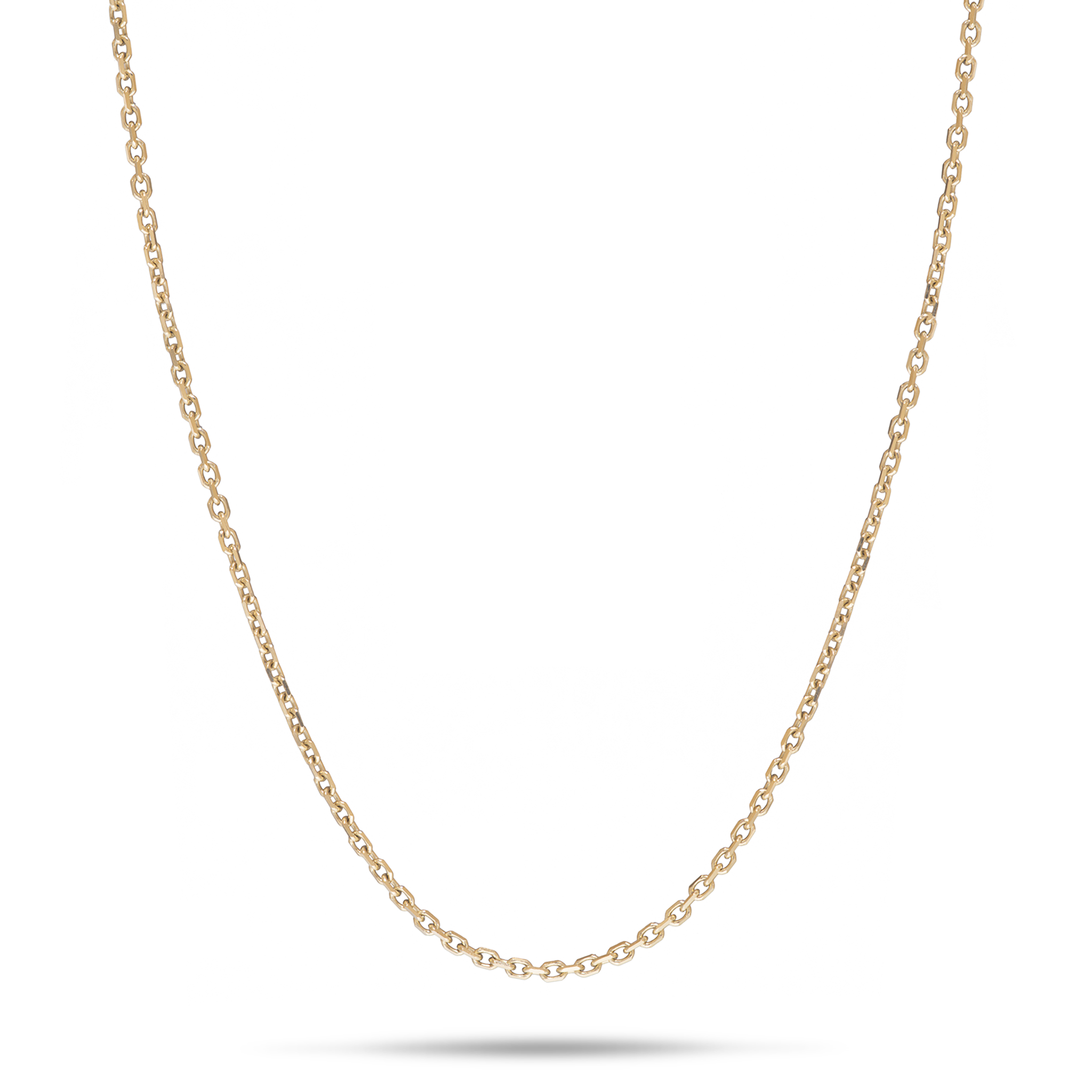 24" Adjustable 1.0mm Cable Chain in Gold