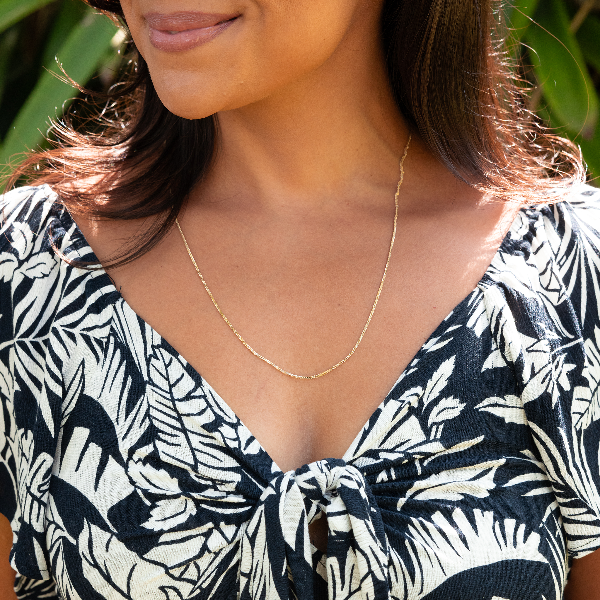 24" Adjustable 1.4mm Espiga Chain in Gold