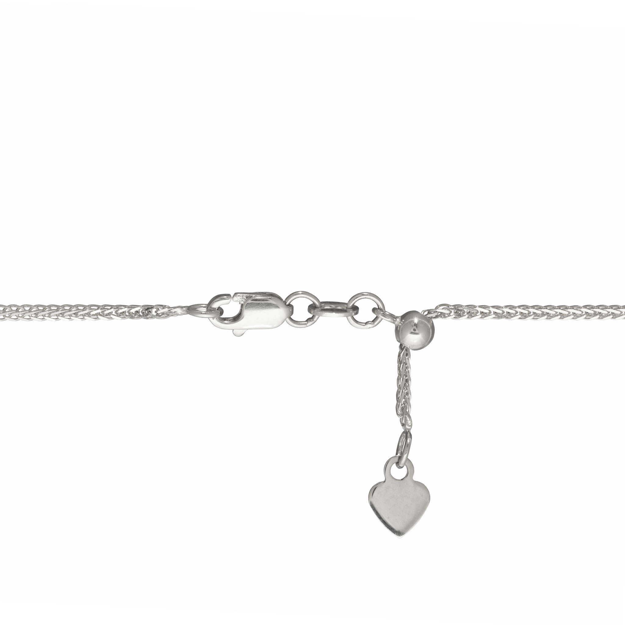 24" Adjustable 1.4mm Espiga Chain in White Gold