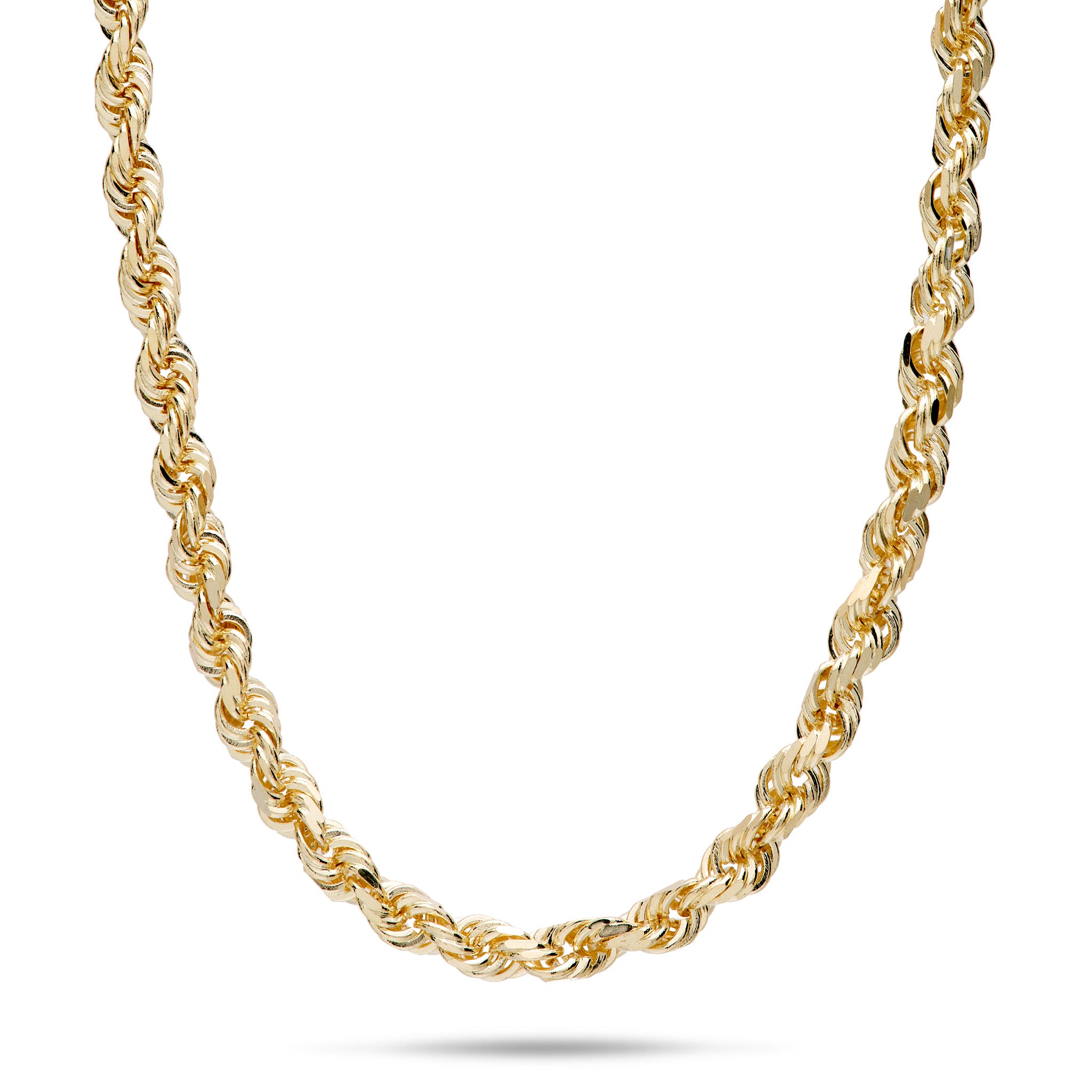 3mm Rope Chain in 14k YEllow Gold