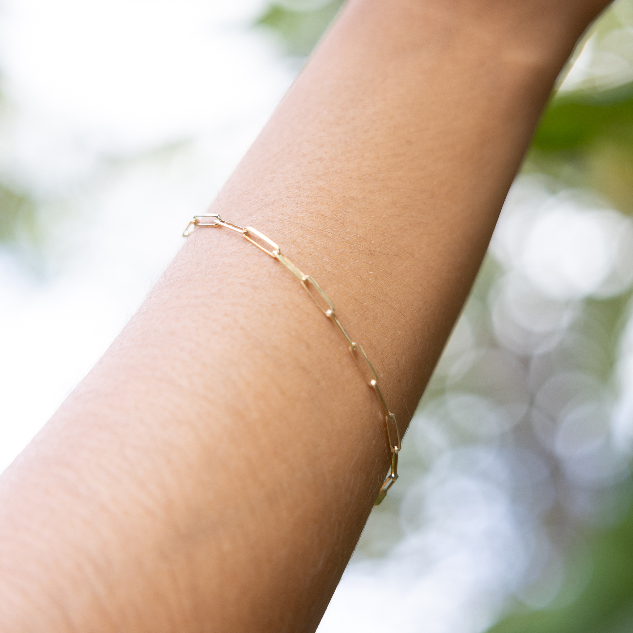 Paperclip Chain Bracelet in Gold - 2.7mm