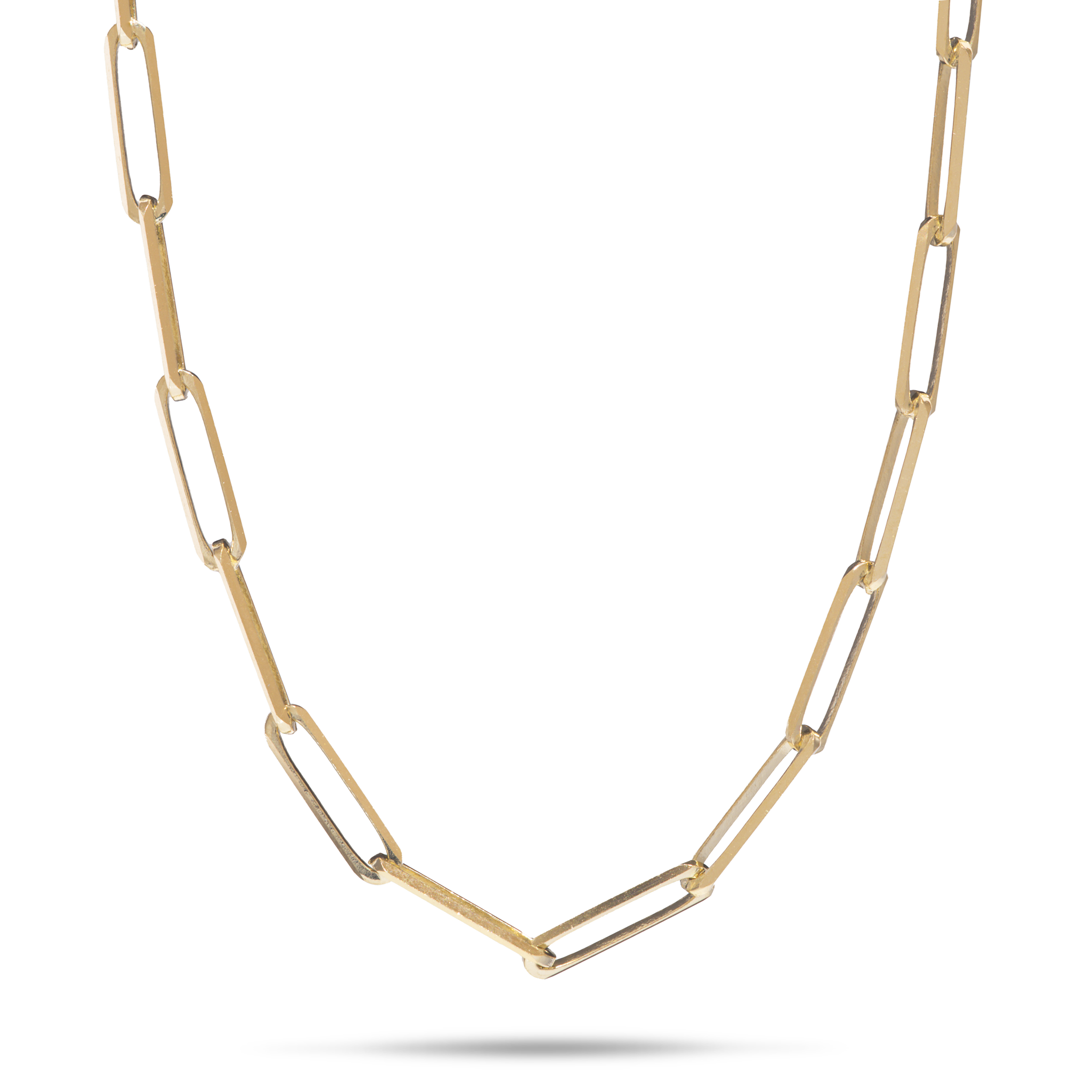 2.7mm Paperclip Chain in Gold