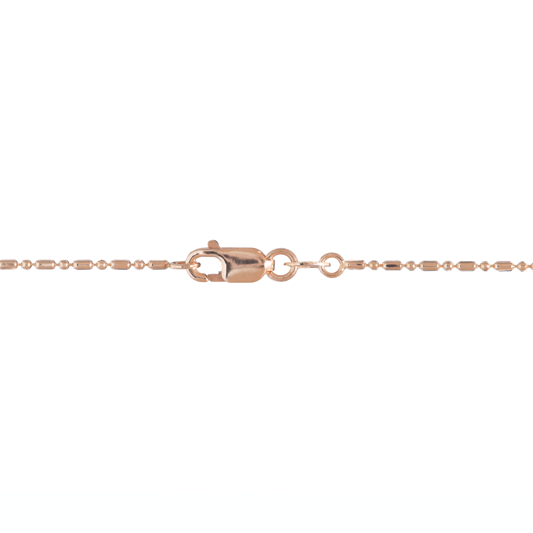 1.0mm Ball Bar Chain in Rose Gold