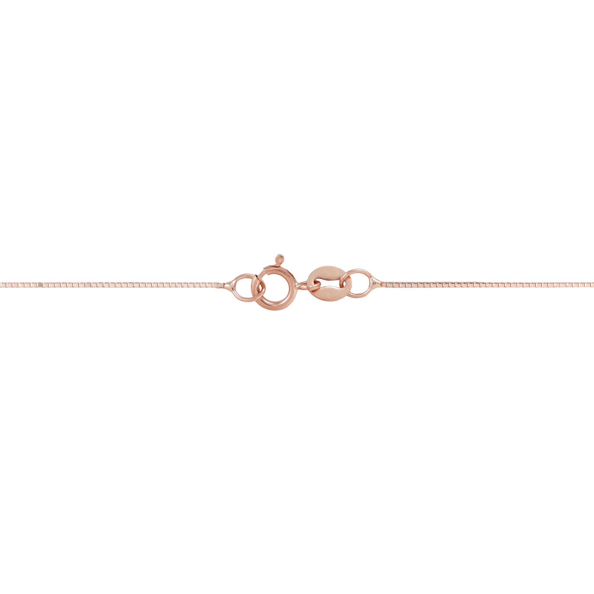 0.6mm Lite Box Chain in Rose Gold