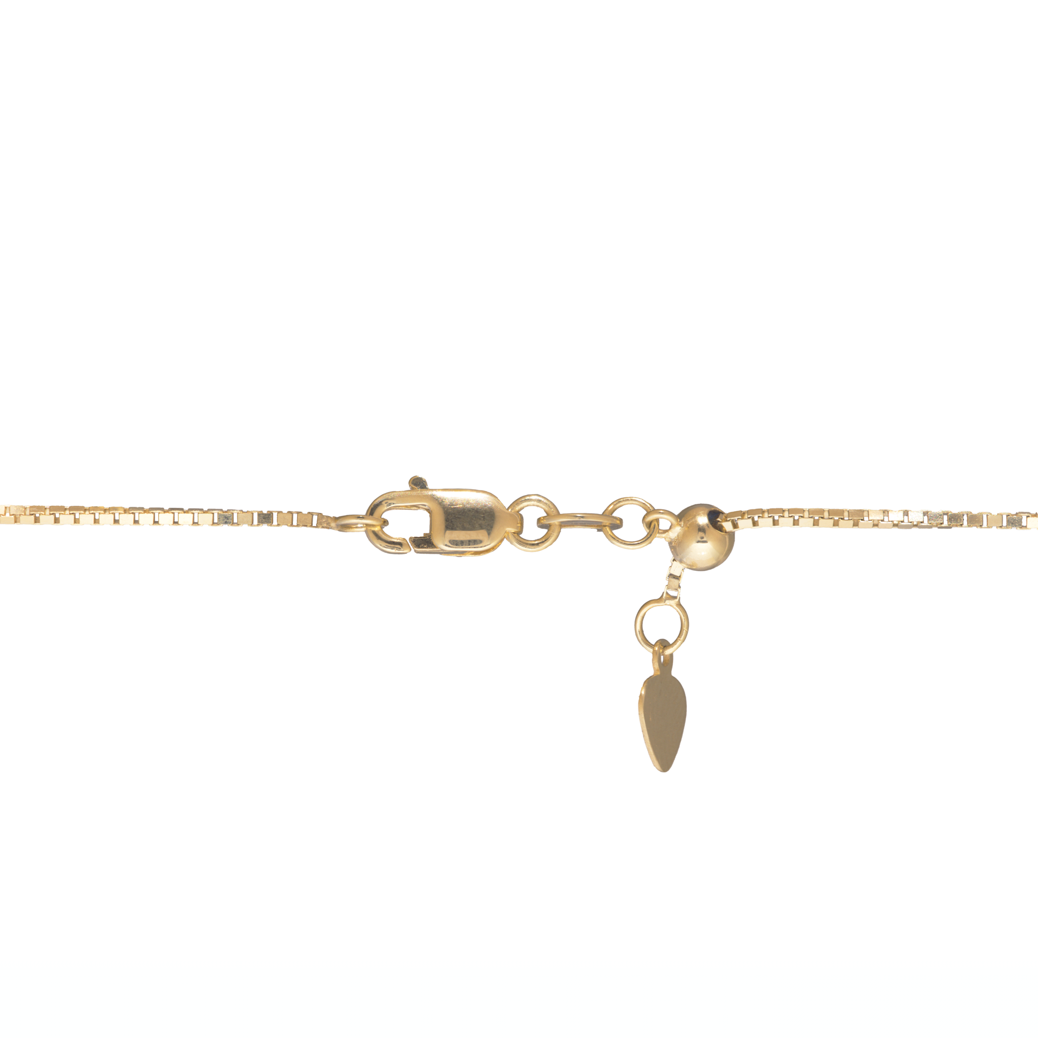 22" Adjustable 0.85mm Box Chain in Gold