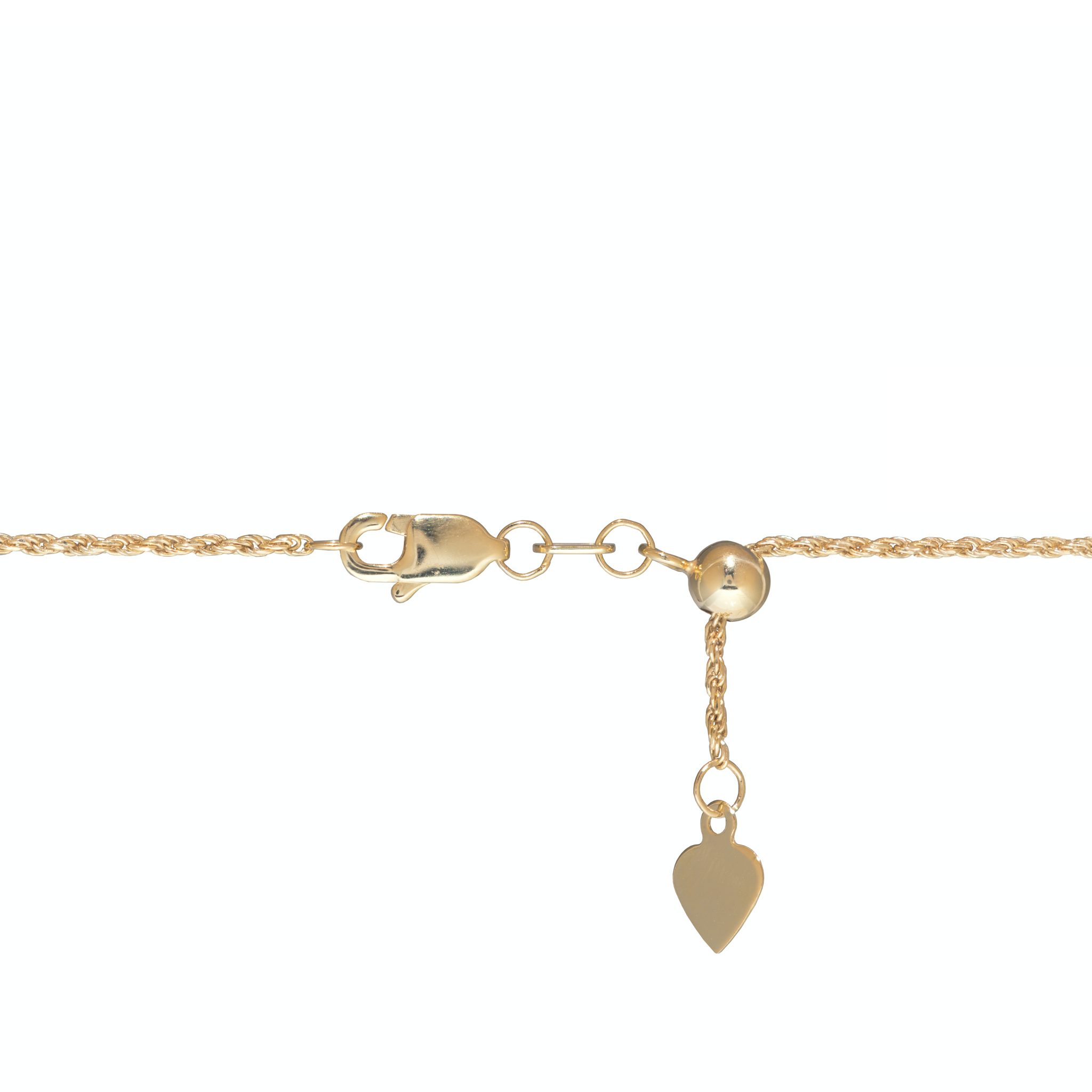 22" Adjustable 1.0mm Rope Chain in Gold