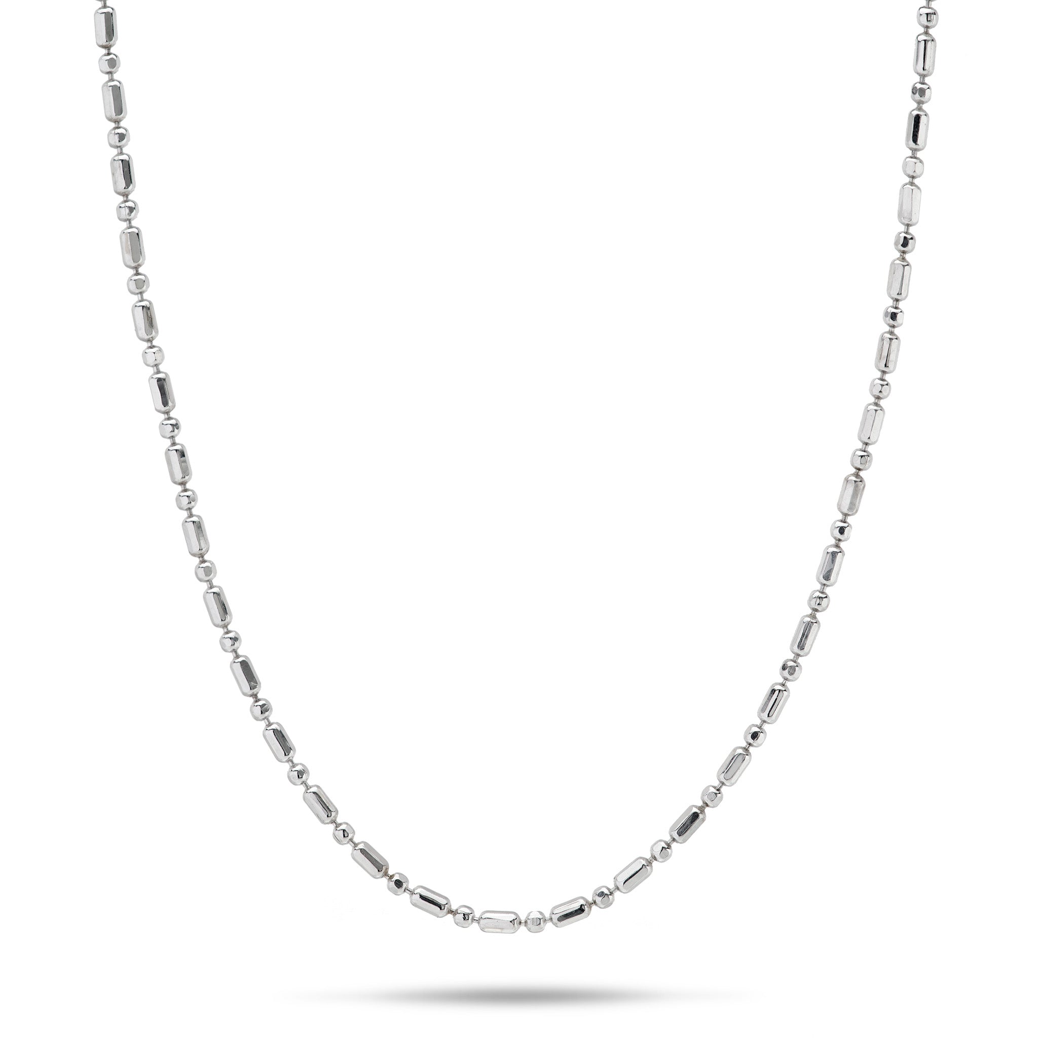 1.0mm Ball Bar Chain in Sterling Silver