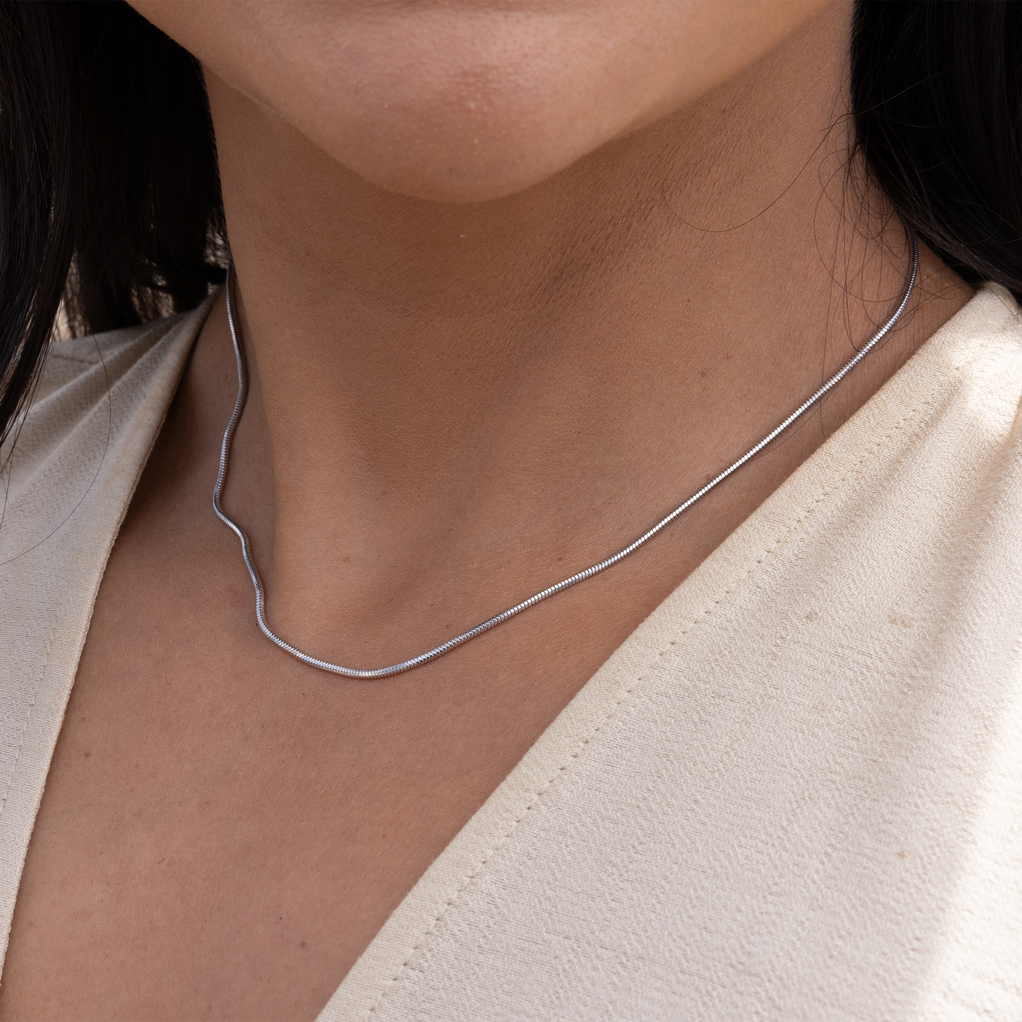 1.4mm Snake Chain in Sterling Silver