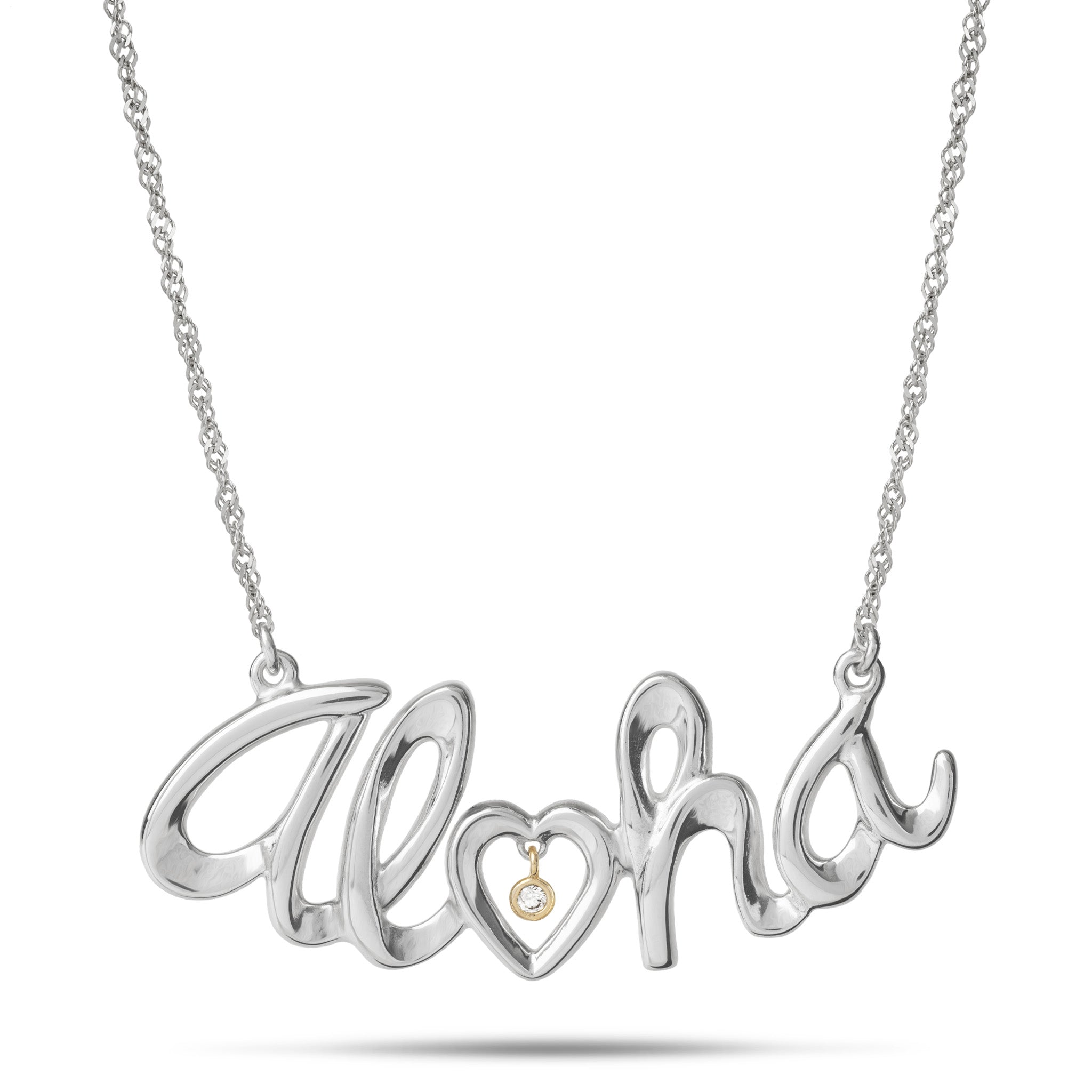 Sterling Silver Aloha 18