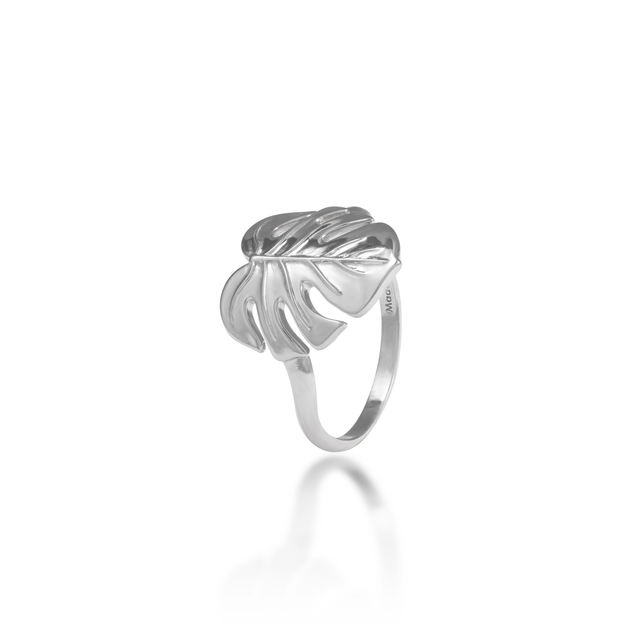 Monstera Ring in Sterling Silver - 15mm