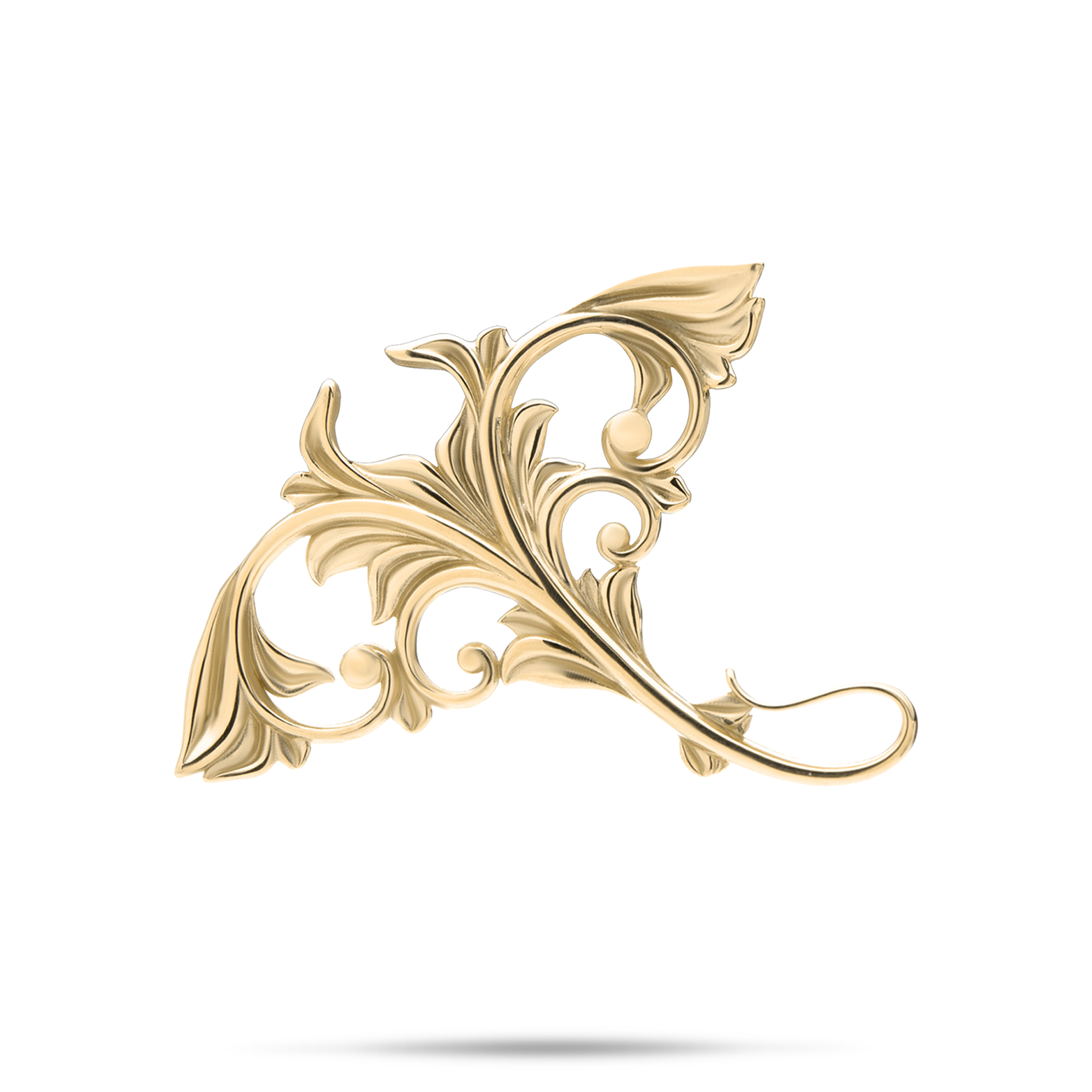 Living Heirloom Manta Ray Pendant in Gold - 35mm