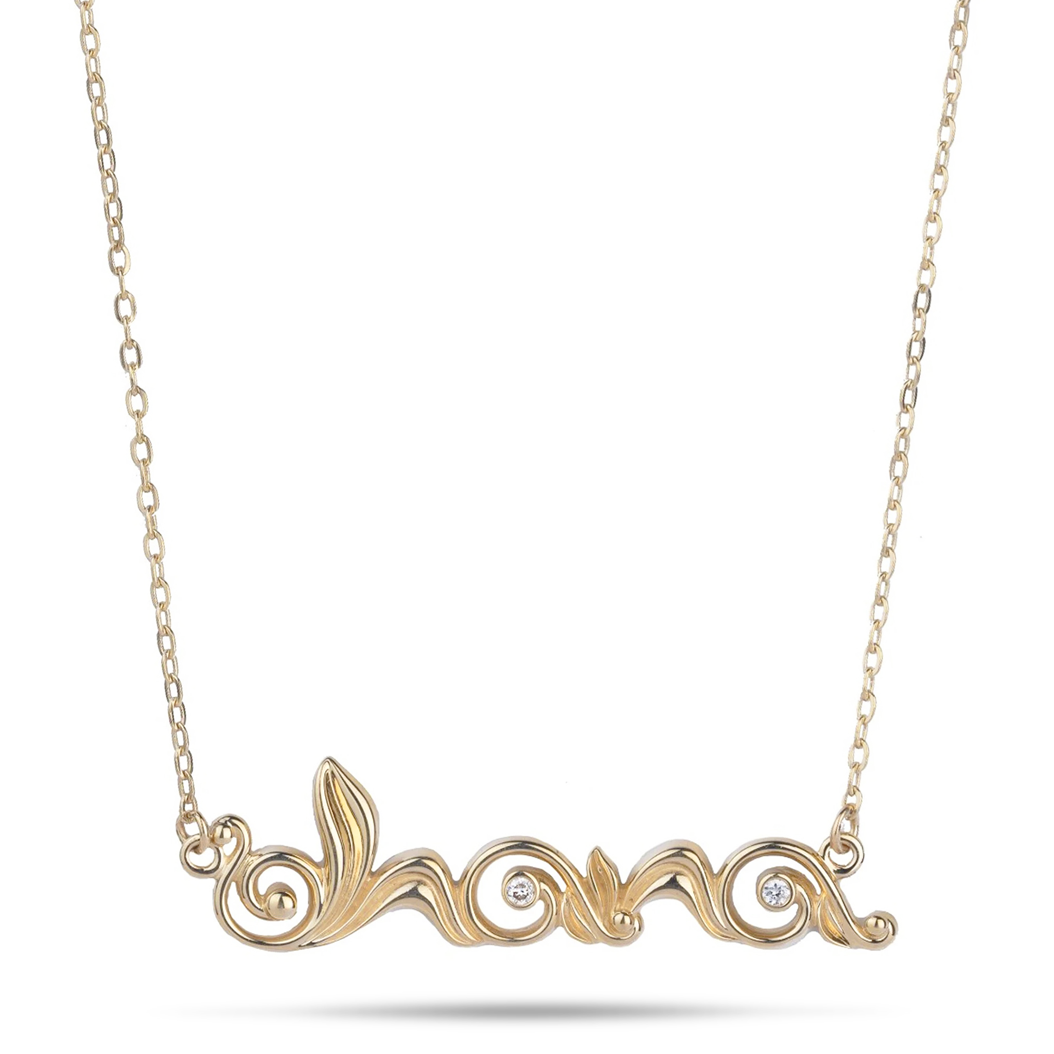 16-18" Adjustable Living Heirloom ʻOhana Necklace in Gold with Diamond