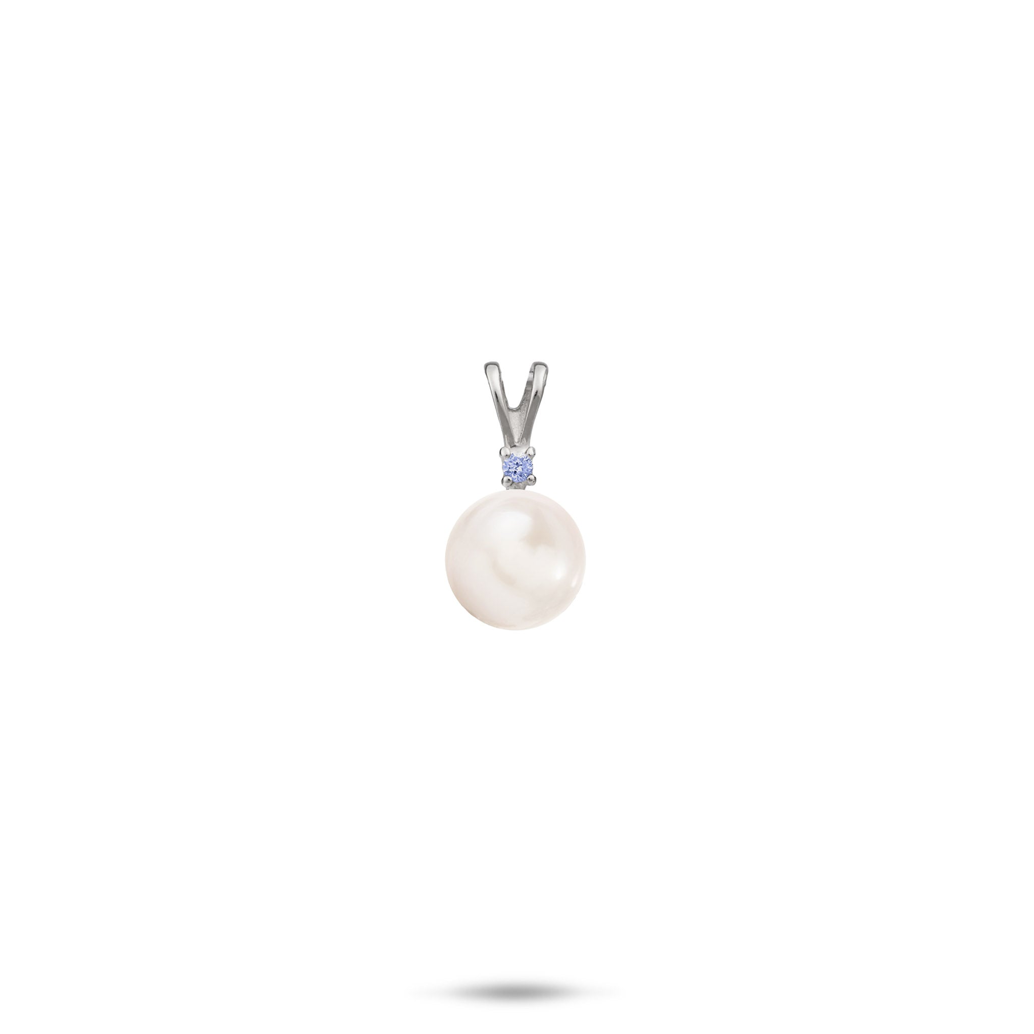 Pick A Pearl Tanzanite Pendant in White Gold