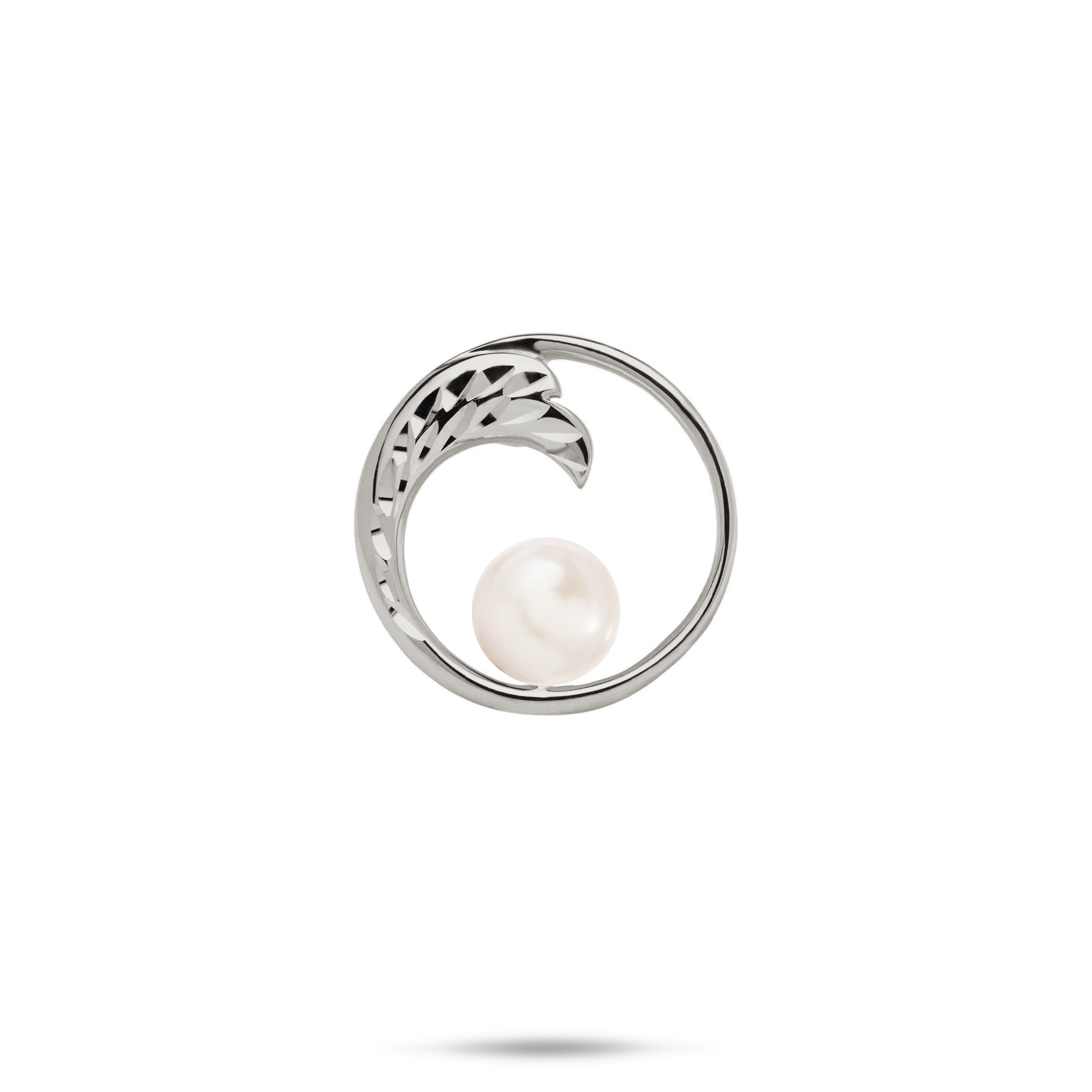 Pick A Pearl Nalu Pendant in White Gold - 18mm