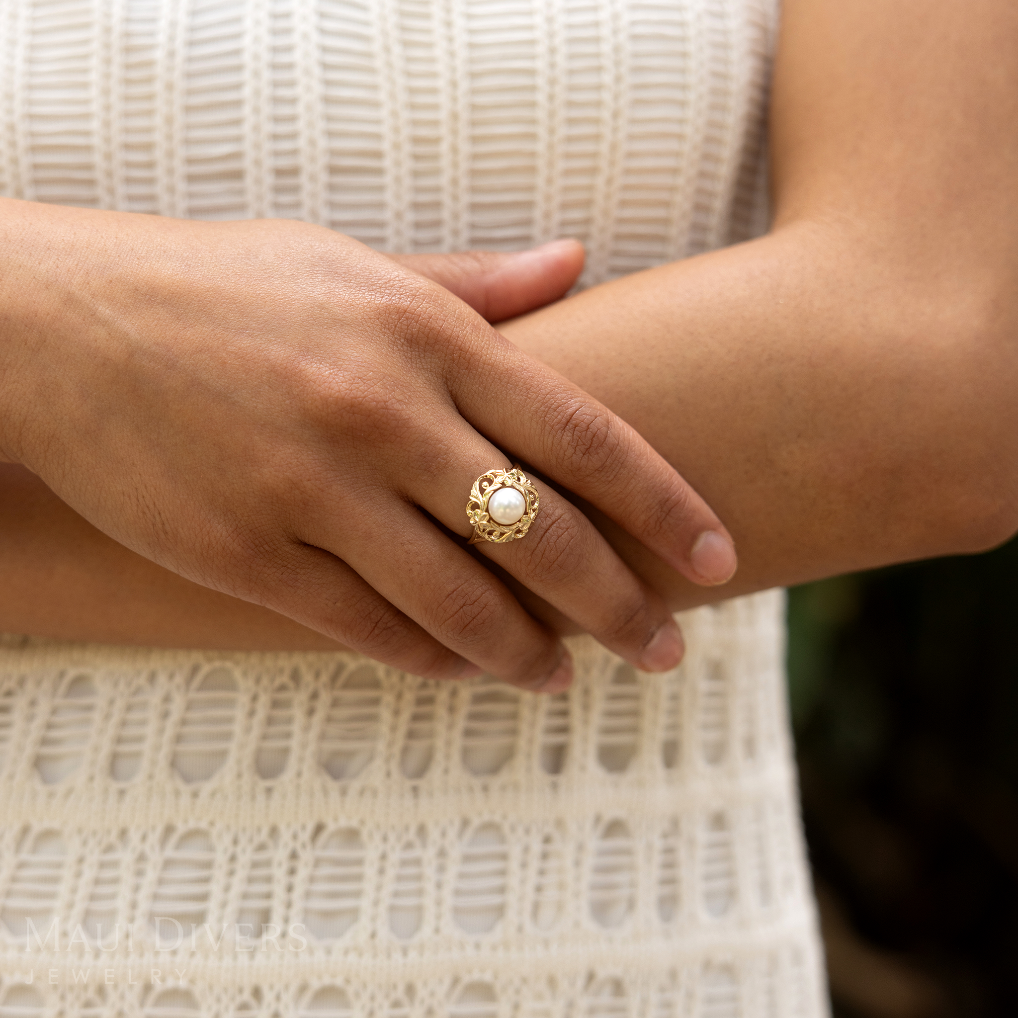 Pick A Pearl Hawaiian Heirloom Ring in Gold