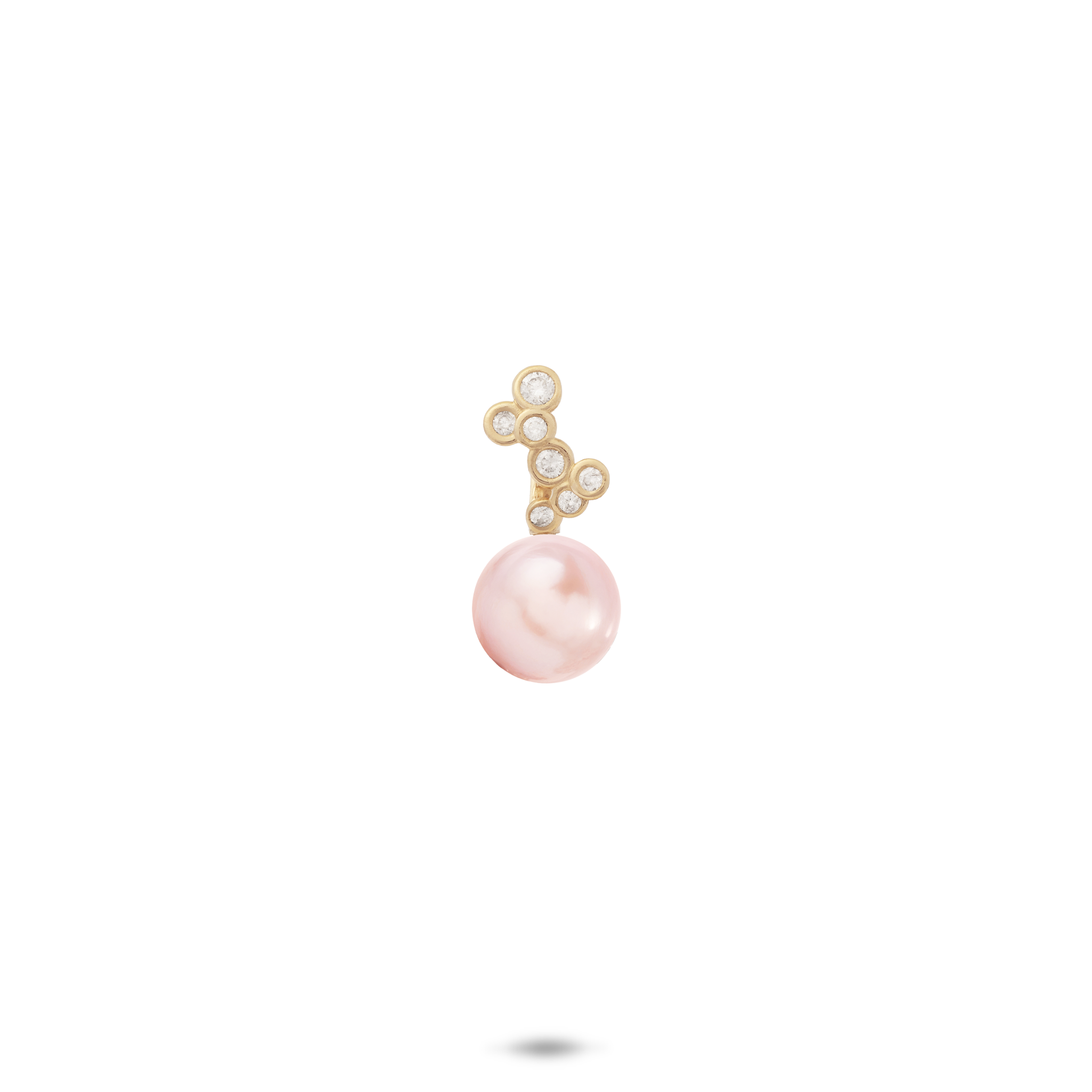 Pick A Pearl Bubbles Pendant in Gold with Diamonds - 8mm