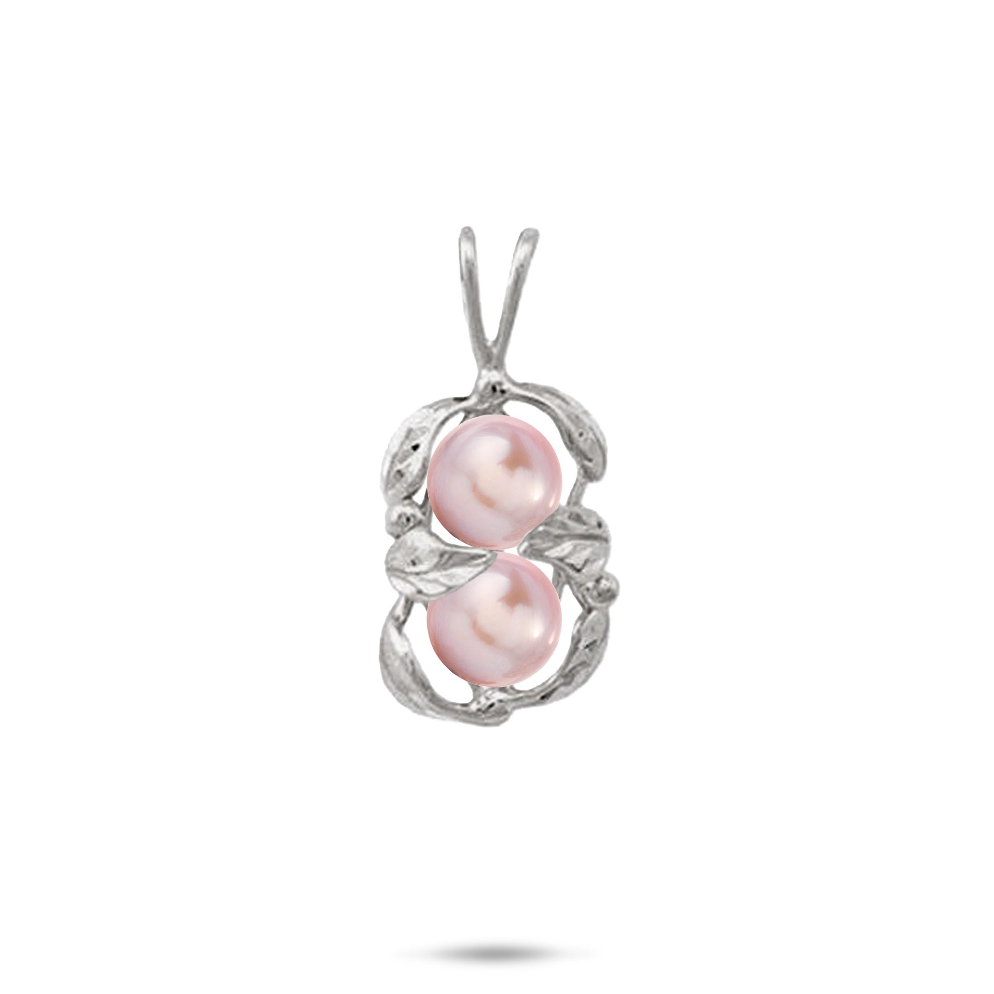 Pick A Pearl Maile Pendant in White Gold