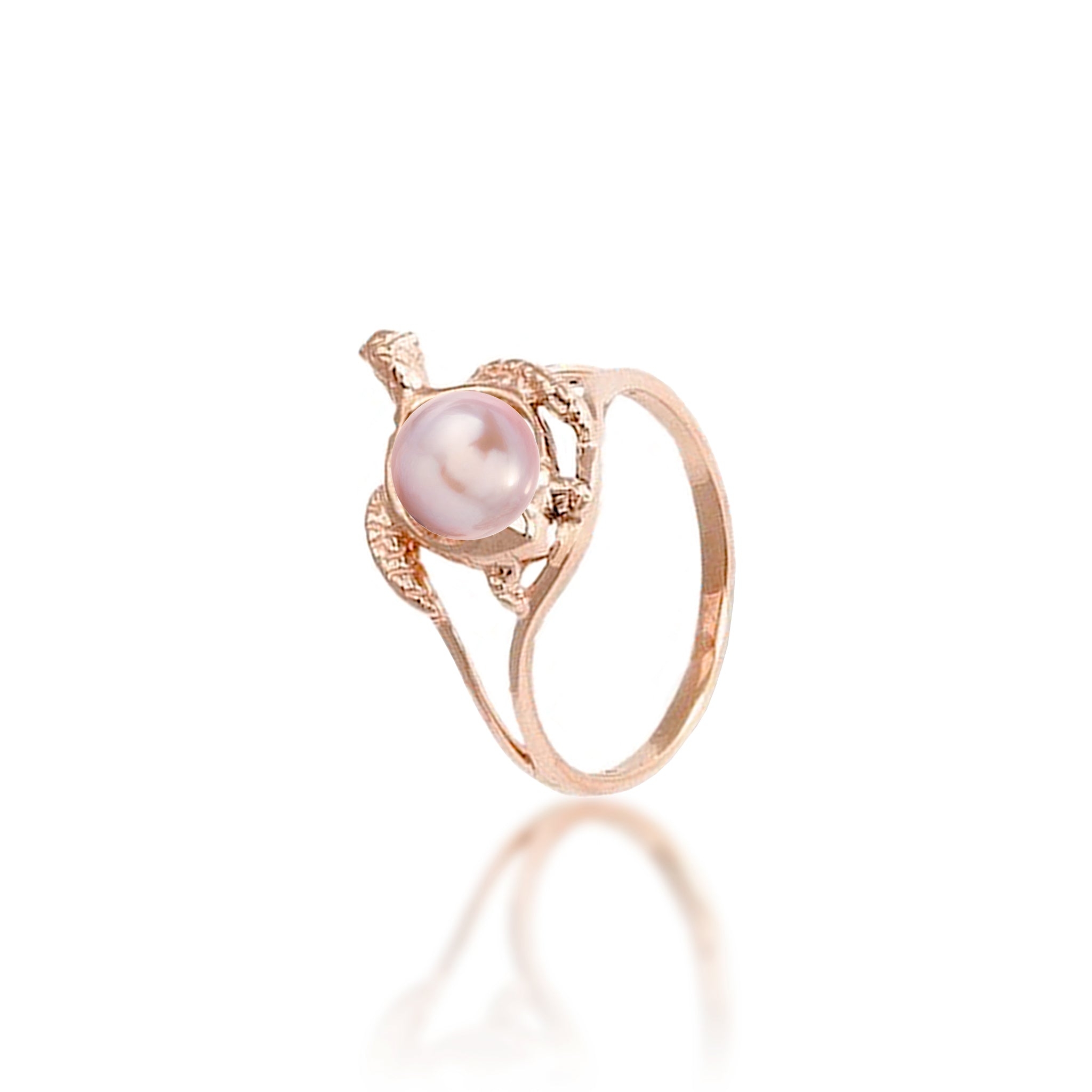 Pick A Pearl Honu Ring in Rose Gold - 14mm