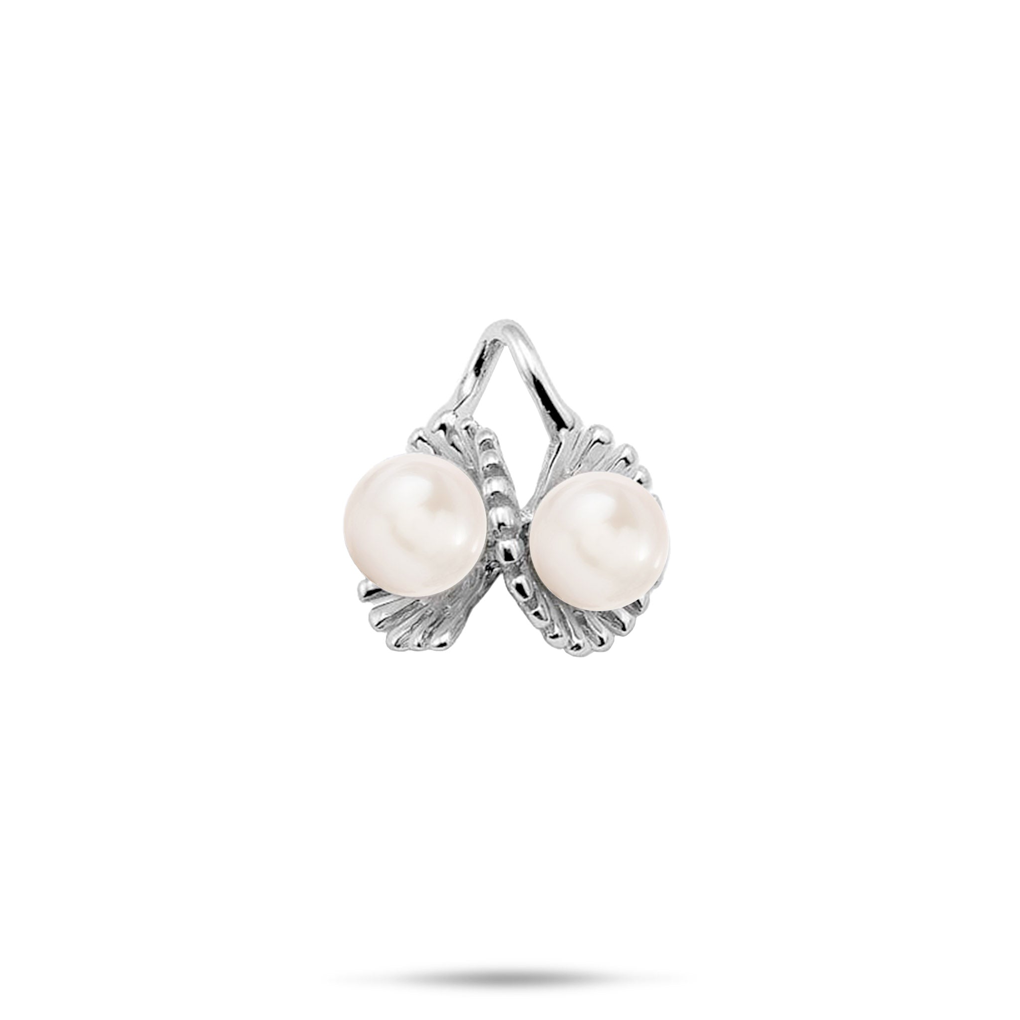 Pick A Pearl Swirl Pendant in White Gold