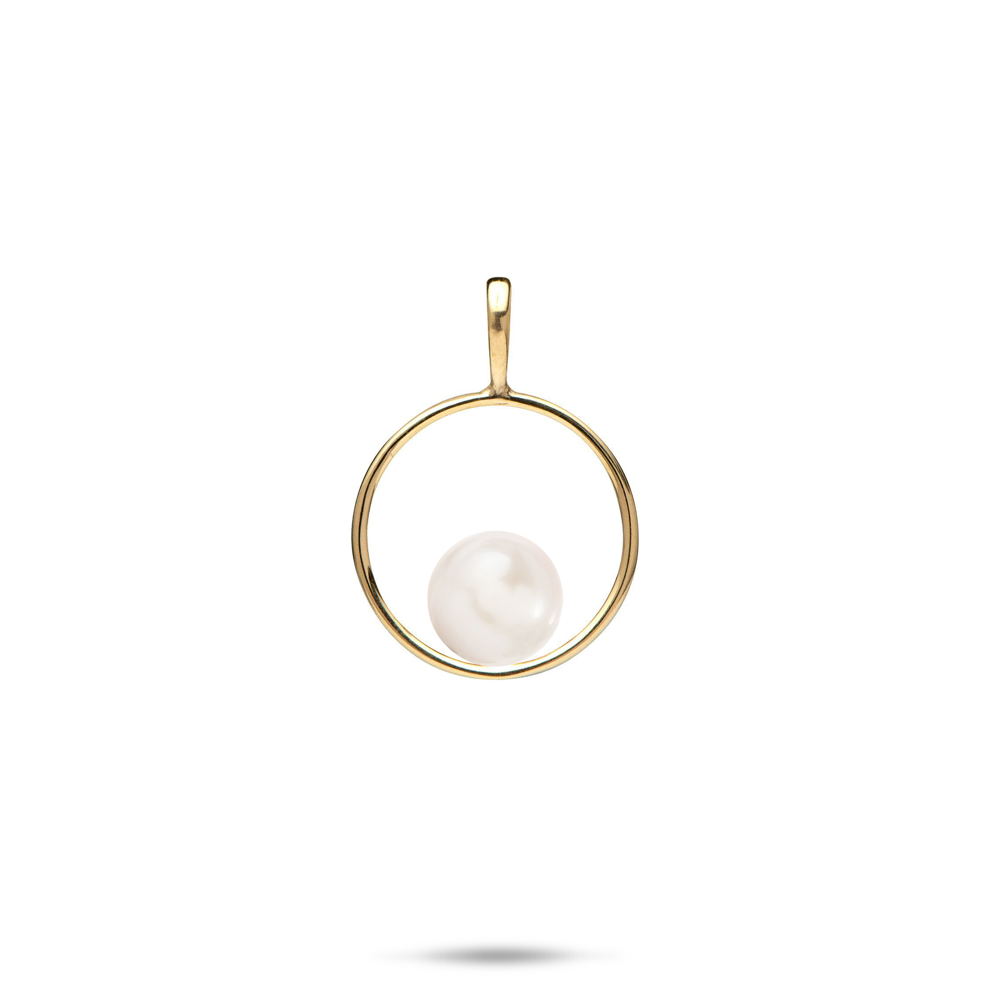 Pick A Pearl Circle of Life Pendant in Gold - 21mm