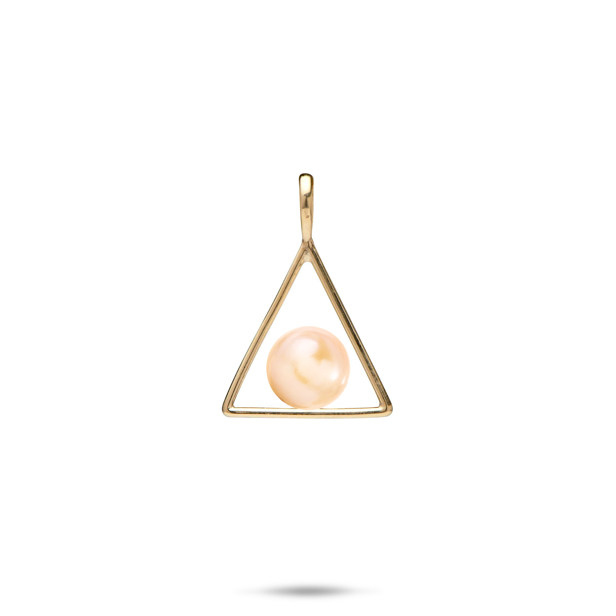 Pick A Pearl Triangle Pendant in Gold