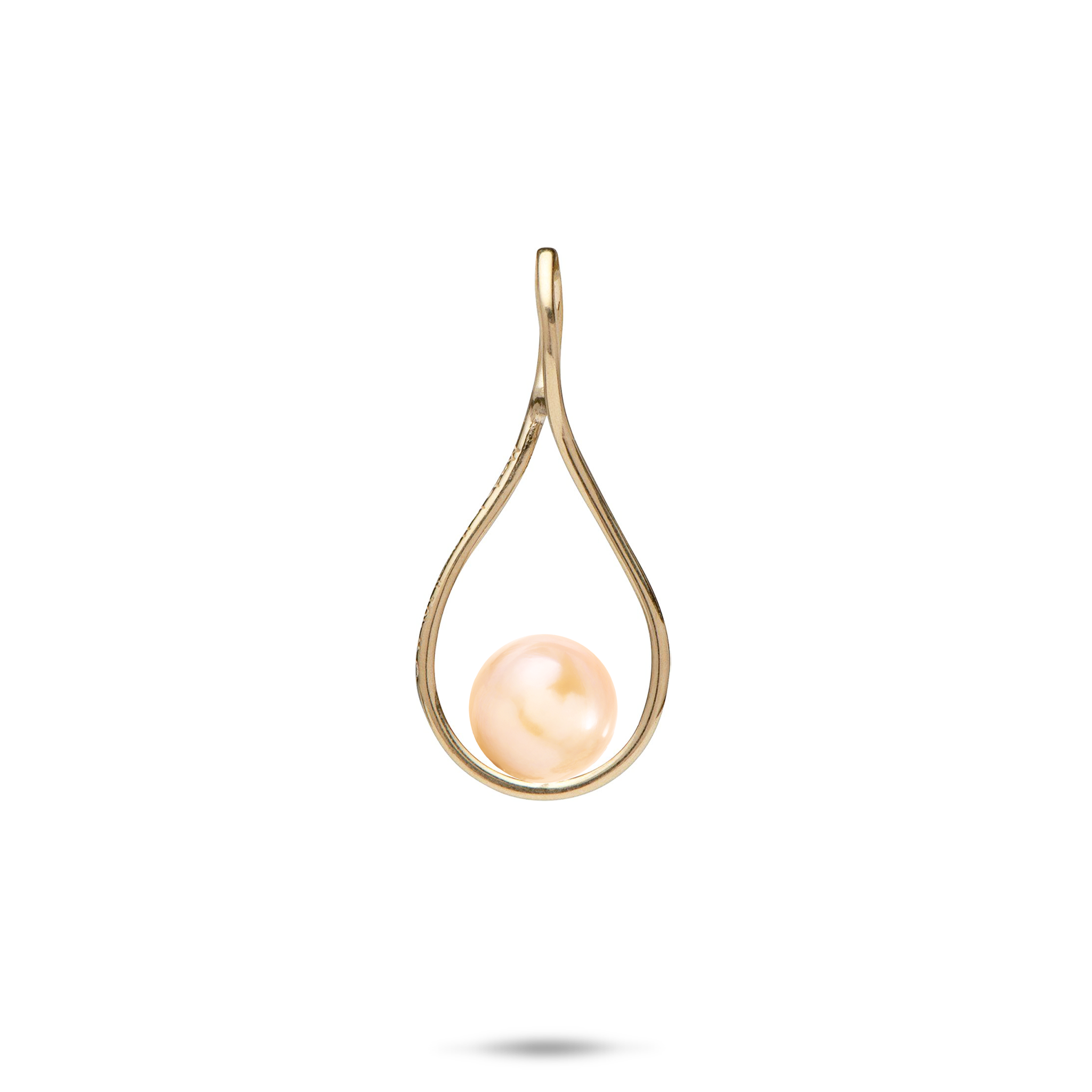 Pick A Pearl Teardrop Pendant in Gold - 25mm