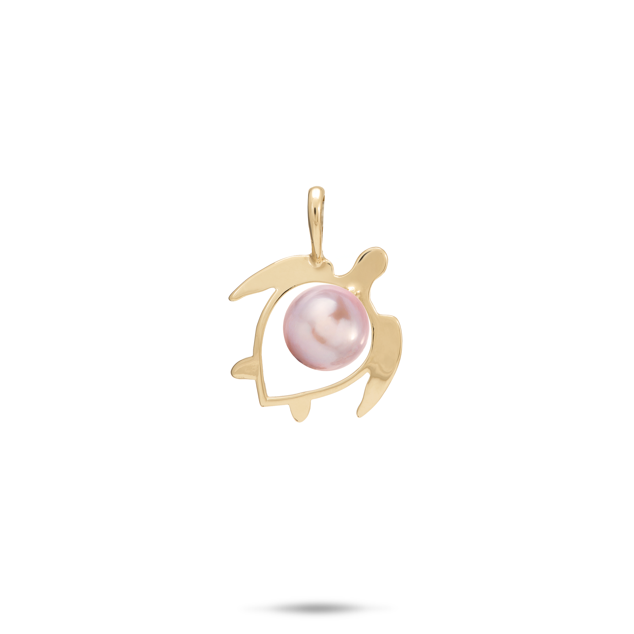 Pick A Pearl Honu (Turtle) Pendant in Gold - 16mm