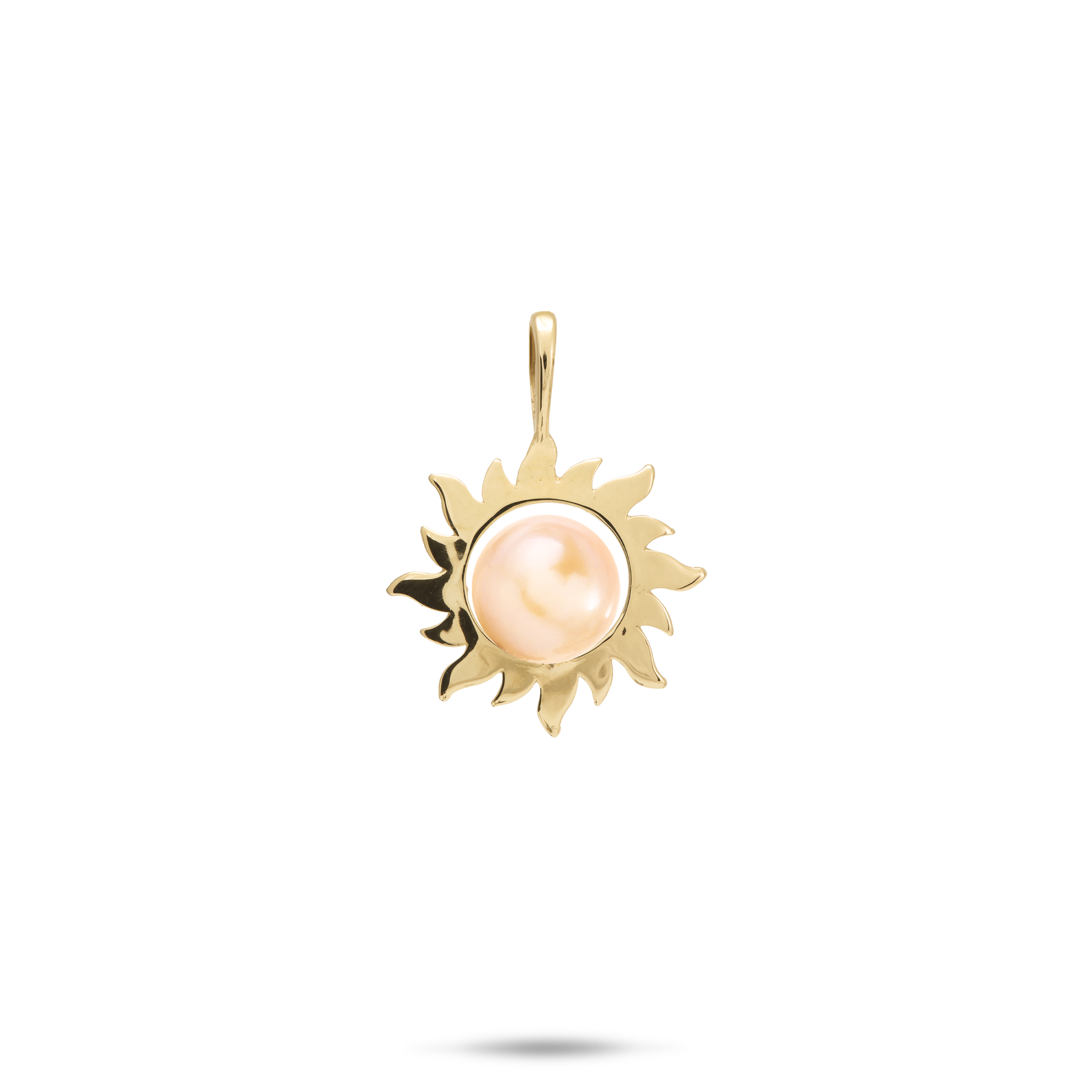 Pick A Pearl Sun Pendant in Gold - 15mm