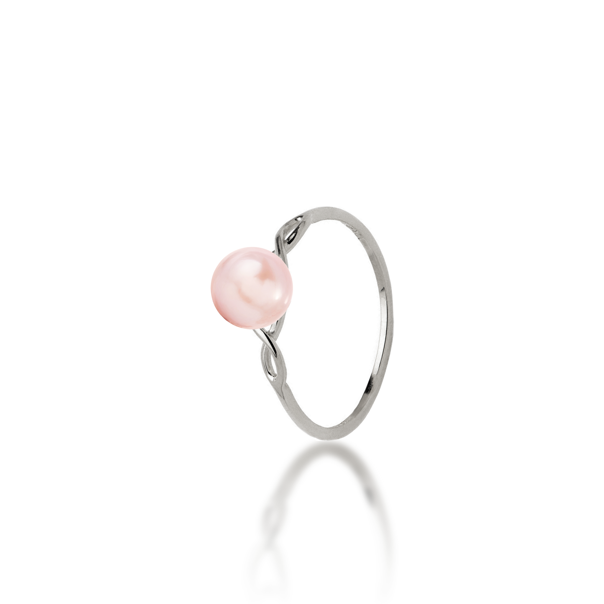 Pick A Pearl Infinity Ring in White Gold