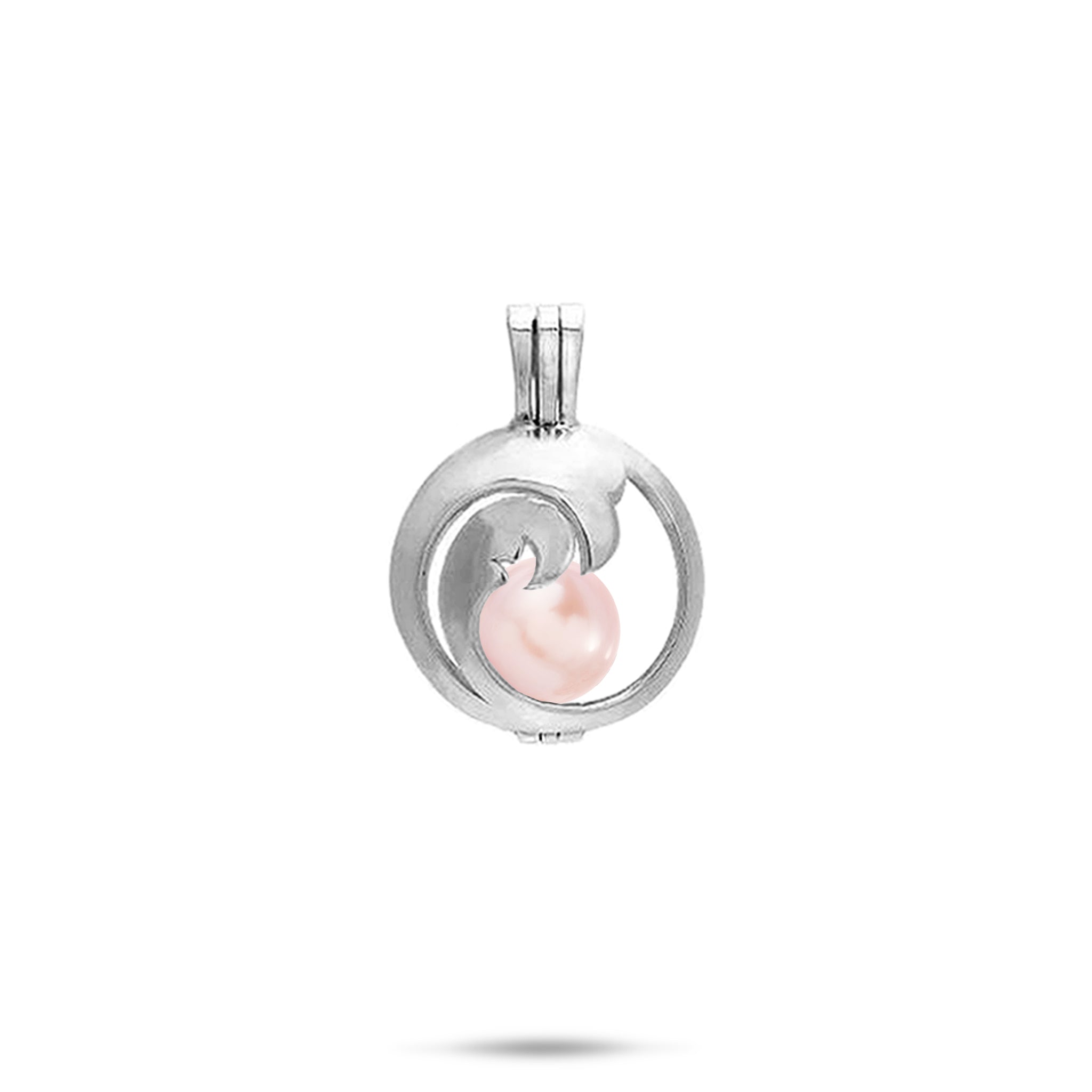 Pick A Pearl Nalu Cage Pendant in Sterling Silver - 15mm