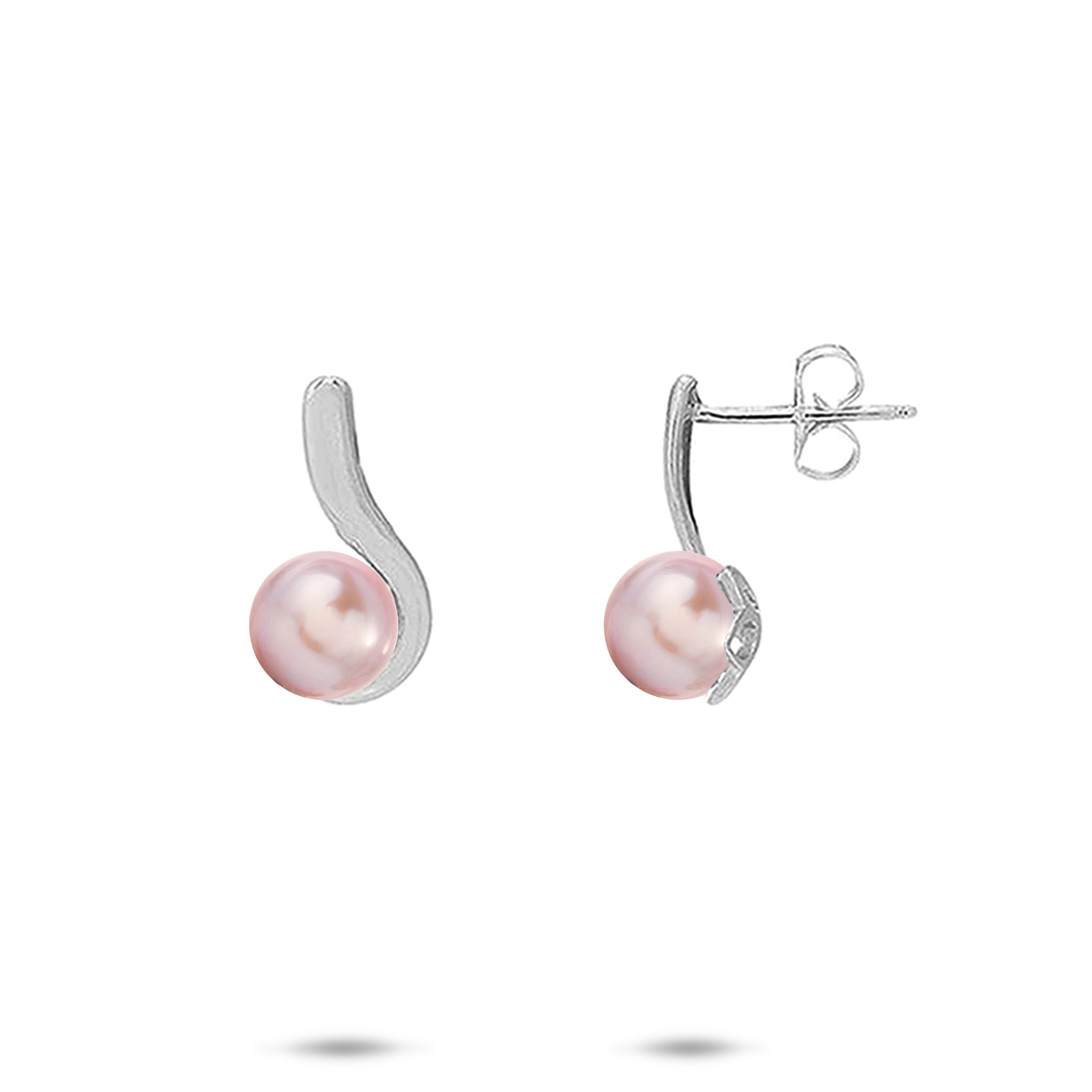 Pick A Pearl Earrings in Sterling Silver - 16mm