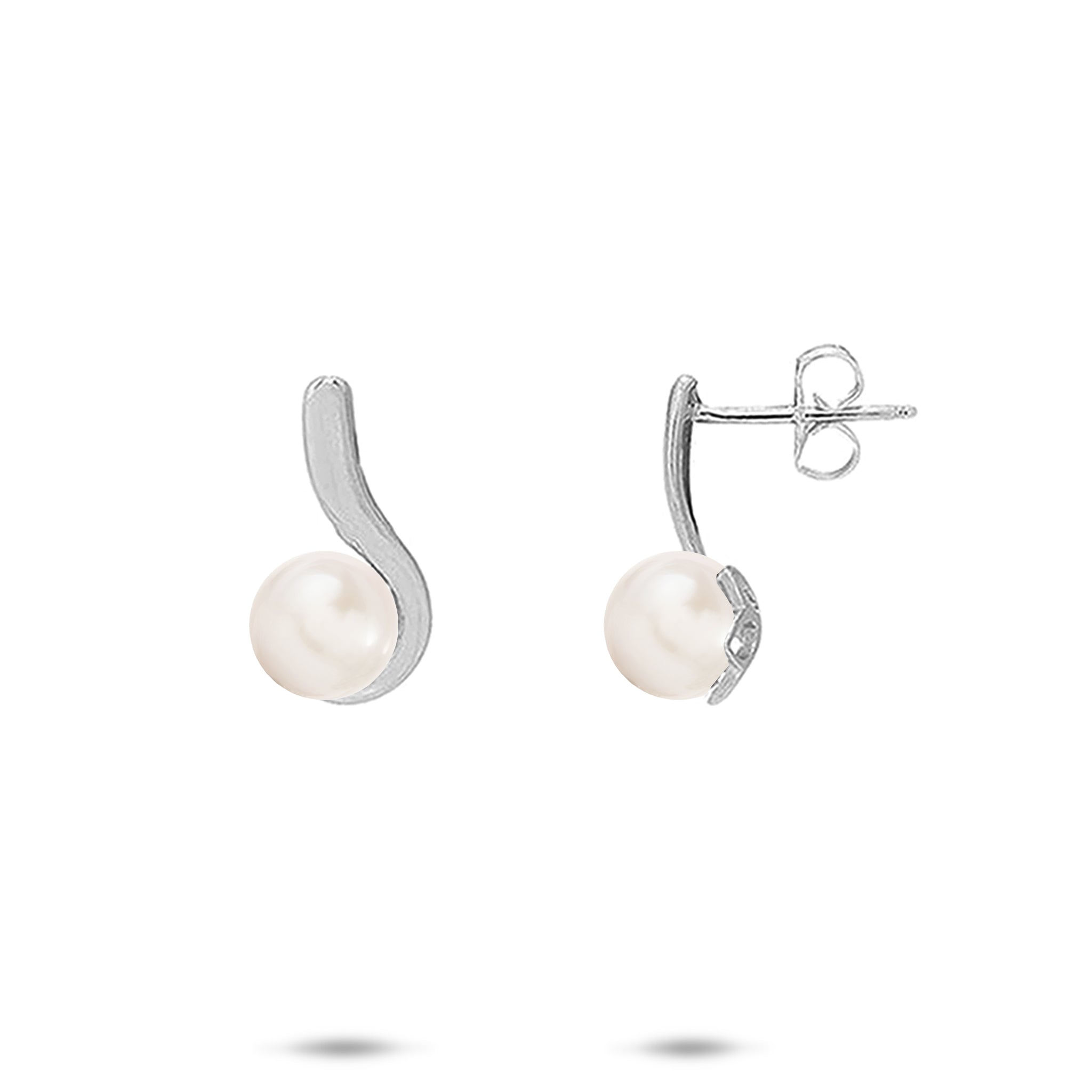 Pick A Pearl Earrings in Sterling Silver - 16mm