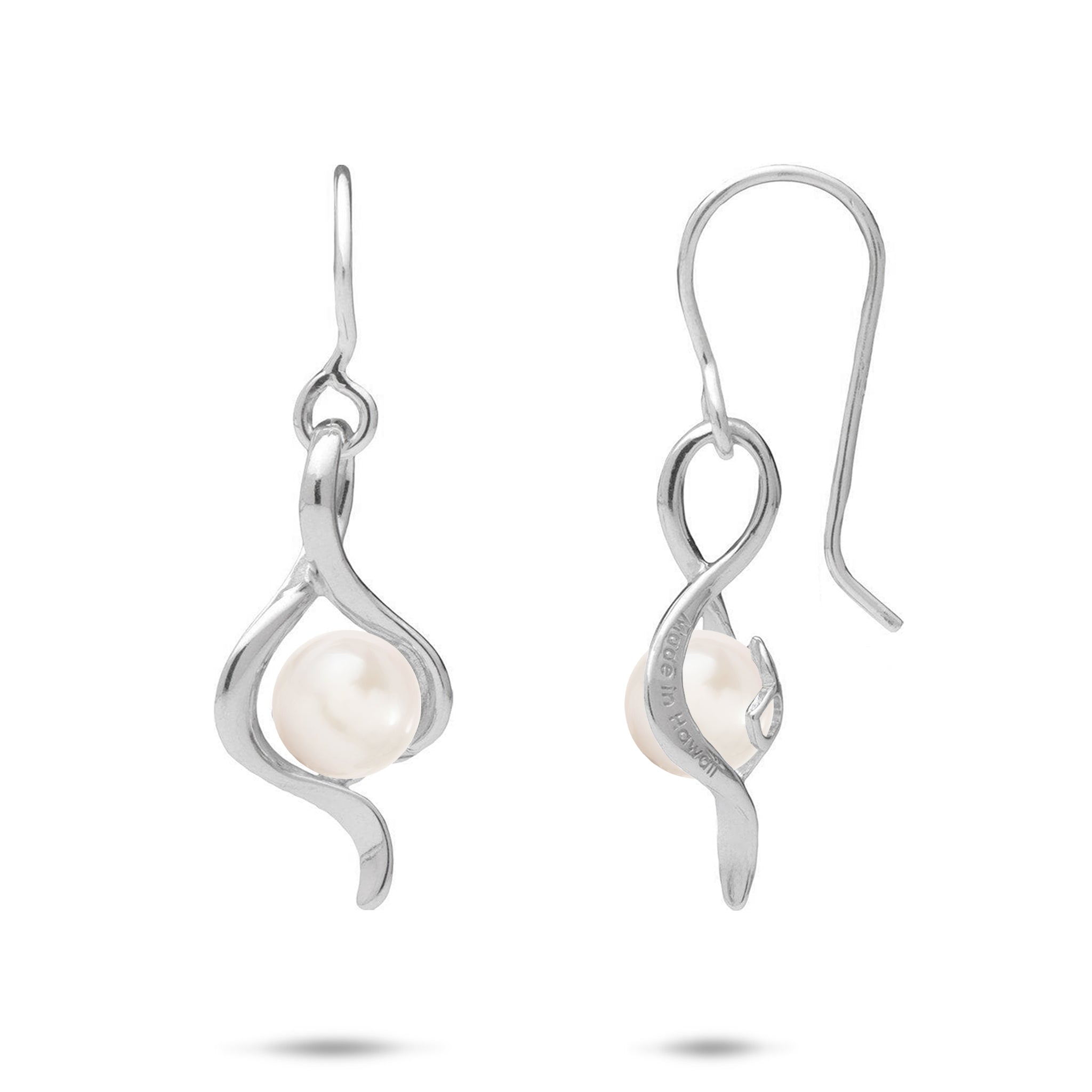 Pick A Pearl Earrings in Sterling Silver - 23mm