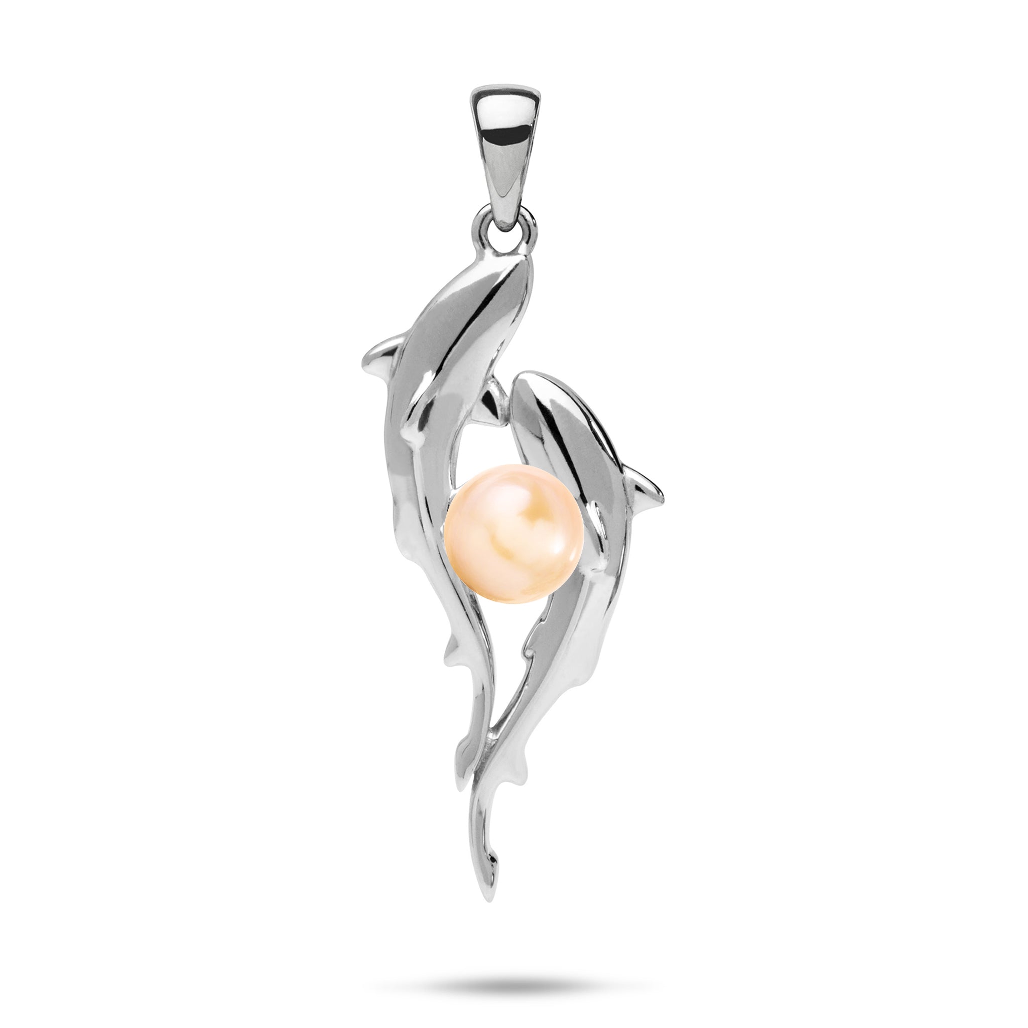 Pick A Pearl Shark Pendant in Sterling Silver - 33mm