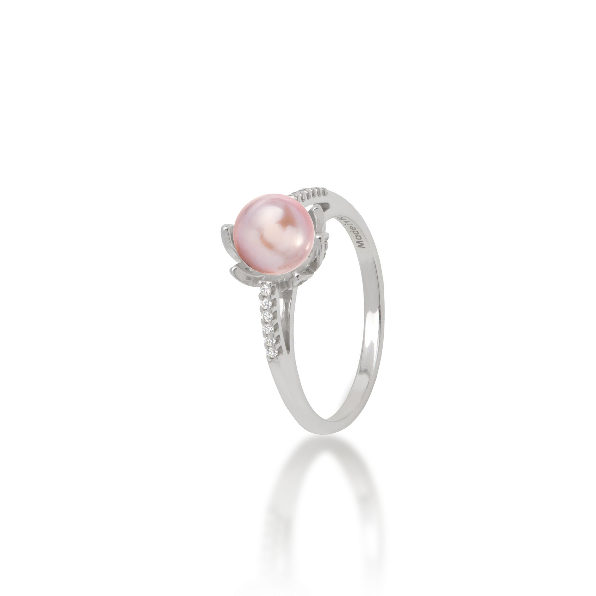 Pick A Pearl Pua Ring in Sterling Silver with Cubic Zirconia