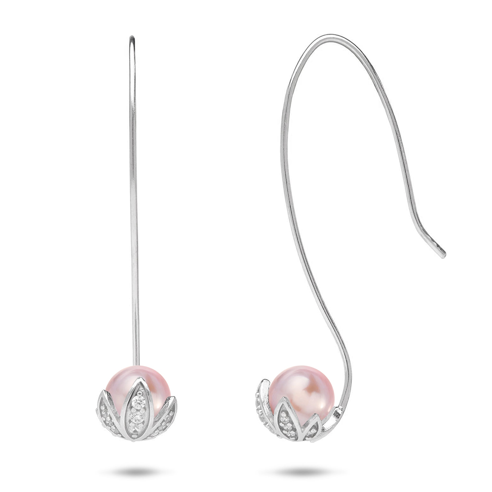 Pick A Pearl Pua Earrings in Sterling Silver - 42mm