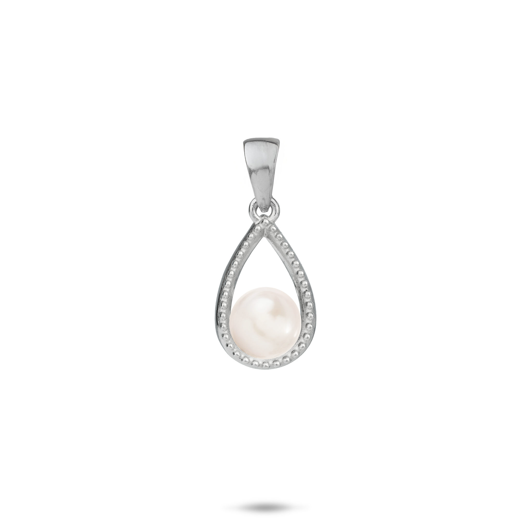 Pick A Pearl Teardrop Pendant in Sterling Silver - 17mm
