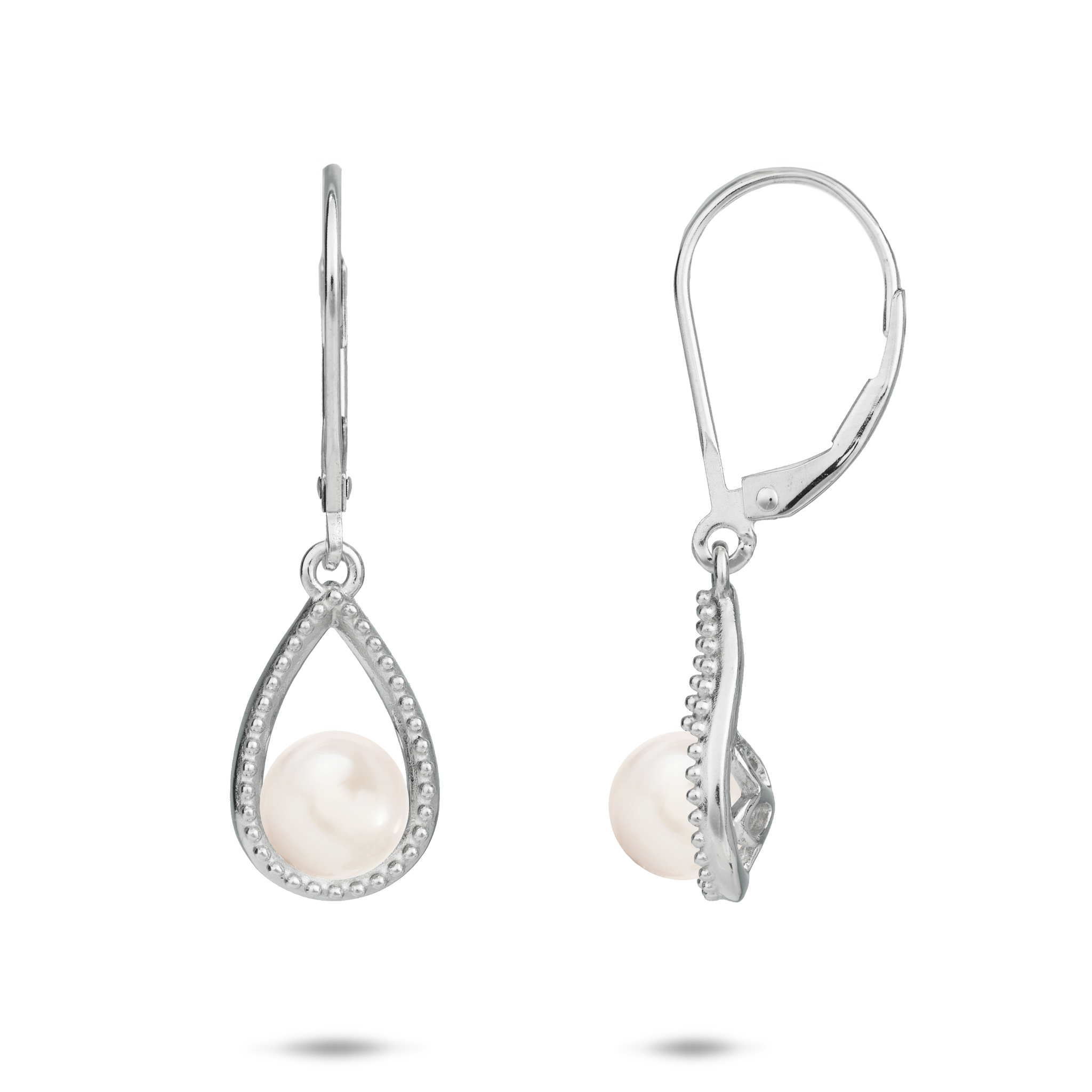 Pick A Pearl Teardrop Earrings in Sterling Silver