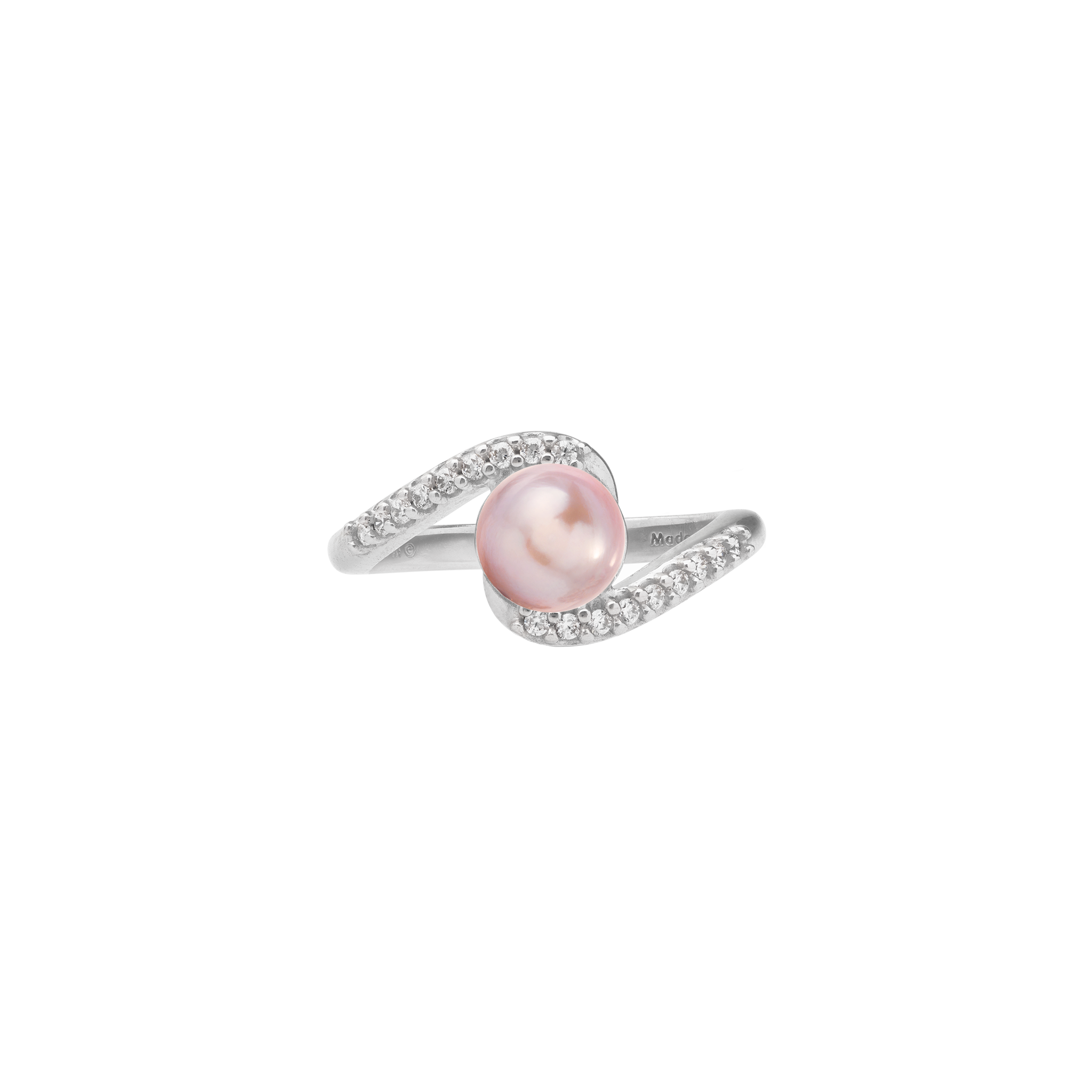 Pick A Pearl Ring in Sterling Silver with Cubic Zirconia