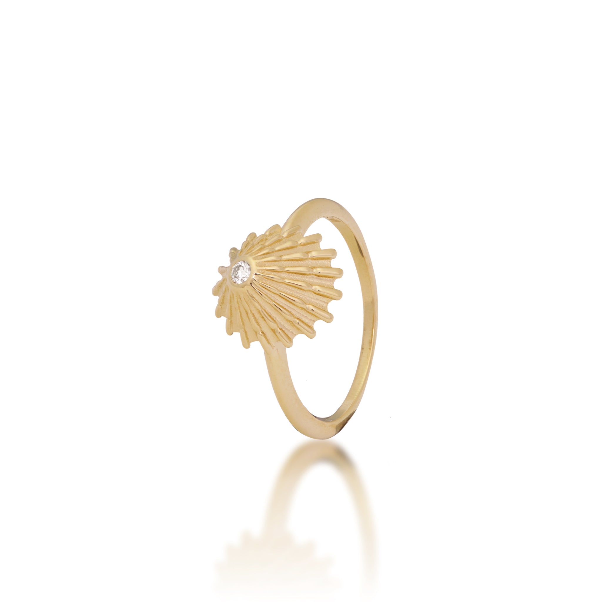 ʻOpihi Ring in Gold with Diamond - 12mm